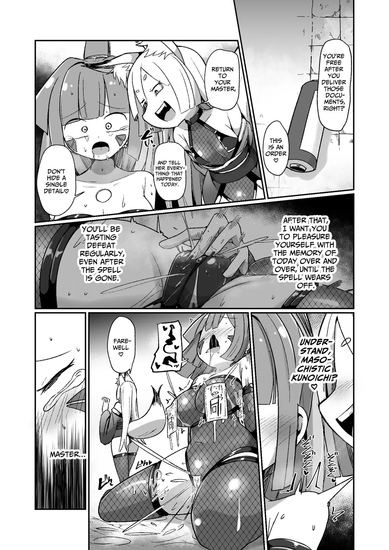 [Echie Kokufuku Aka (Monota)]Kunoichi Rin no Make Zome Choukyou ~Itsutsu no Hi Ana to Saidai no Jakuten~ | Kunoichi Rin’s Loser Training ~The Five Nodes and her Greatest Weakness~[English] [IXIA WORKS] [Digital] Page 57