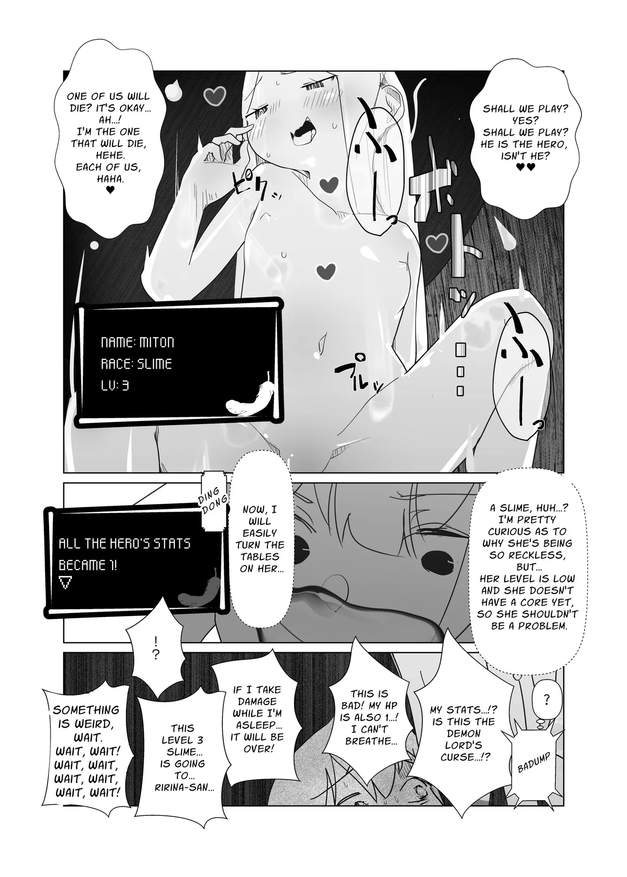 [MentaicoAttack (MentaicoAttack)]After Losing to a Monstergirl! ~the hero cursed to by unavoidable defeat~ 1: Slime Monster[English] [sakurei] Page 9