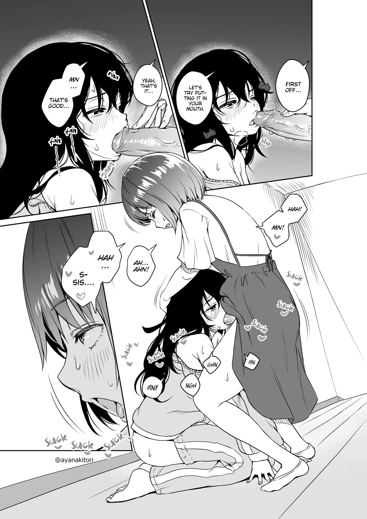 [Ayanakitori]Imouto ni Futanari Chinpo o Misete Morau Hikikomori-chan | Hikikomori and Her Futanari Sister[English] Page 17