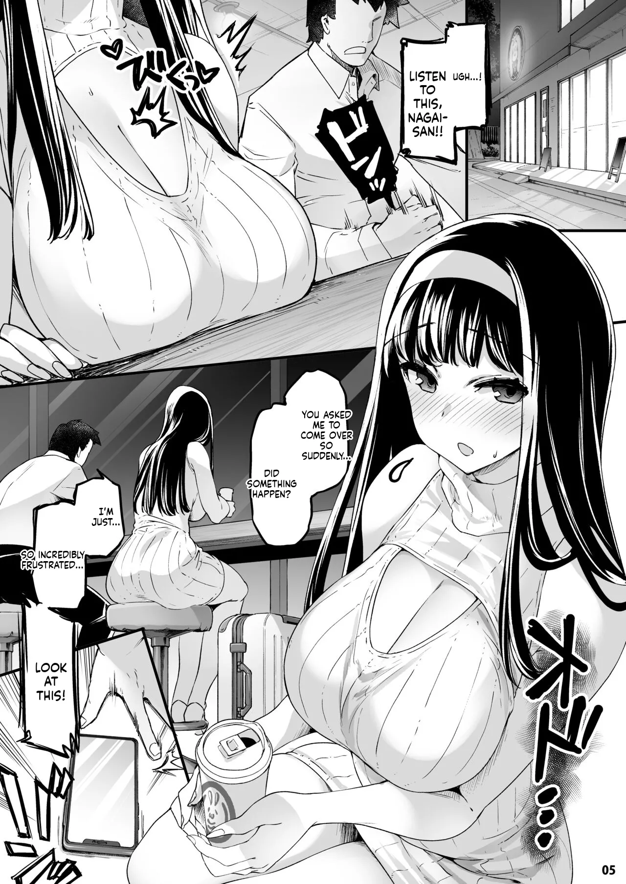 [Fujiya Honten (Thomas)]Chounyuu K-Cup Uraaka Layer ga Toumawashi ni Ore o Aoru node Yobidashi ●●● Shita[English] [Digital] Page 5