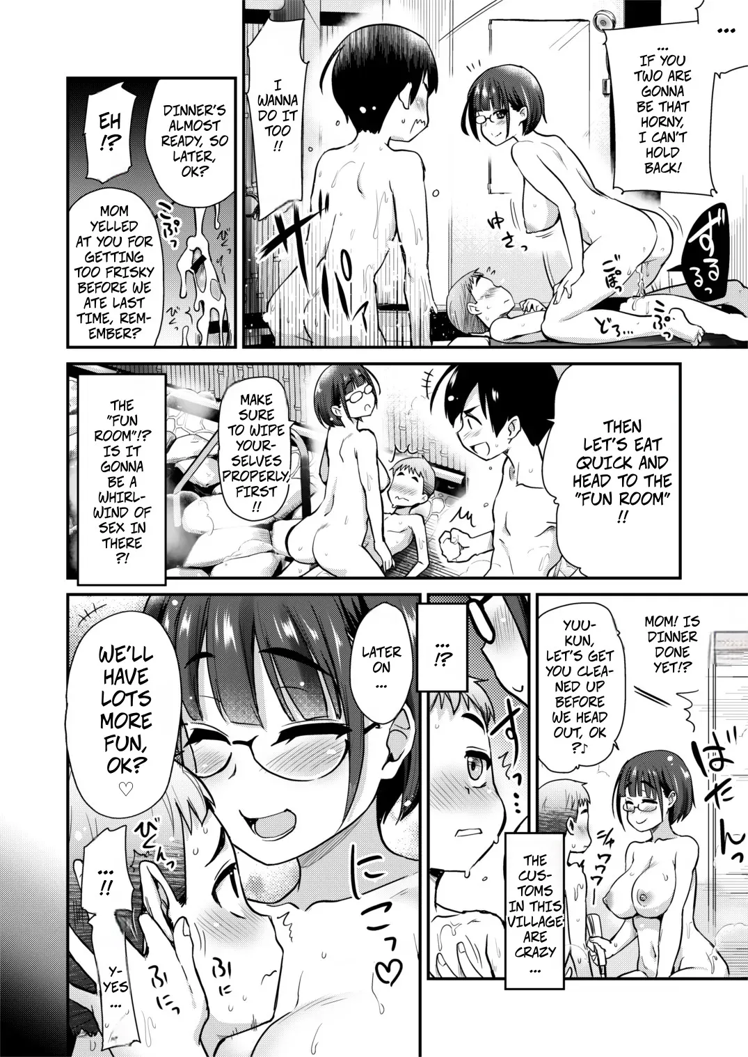 [Shin Hijiridou Honpo (Hijiri Tsukasa)]Nakayoshi no Hi. Hikkoshita Saki no Inaka no Fuushuu de, Tomodachi no Onee-chan to Sex suru Hanashi. | Bonding Day. Having Sex with My Friend's Sister After I Moved to the Countryside With Naughty Customs.[English] [Digital] Page 28