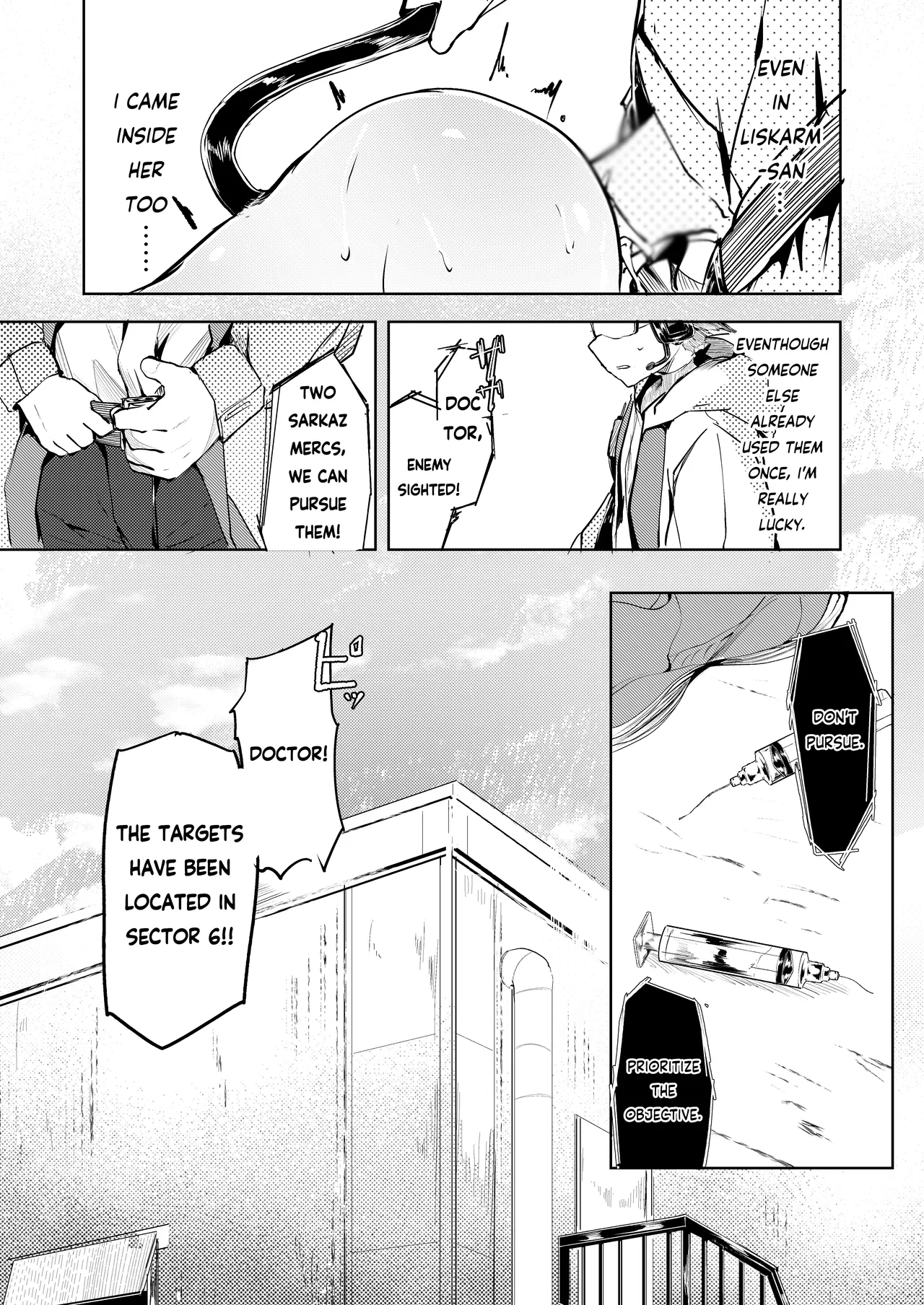 [白魚京 - Shirauokei]Franka & Liskarm | Welcome to dear SUNⁿY side(Arknights) [English] [RagsSgar_Translations] Page 21