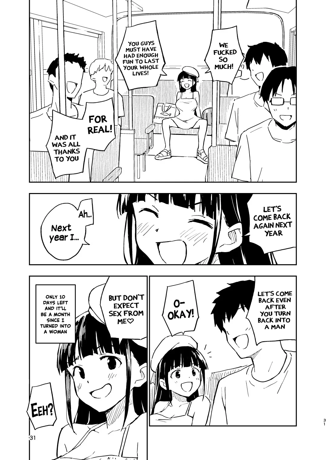 [Mirakoku (Yasumi Mirakichi)]1-kagetsu Ninshin Shinakereba Otoko ni Modoreru Hanashi (4) | As Long As I Don't Get Pregnant for 1 Month, I'll Turn Back Into a Man(4) [English] [Hikari no Kaze] [Digital] Page 31
