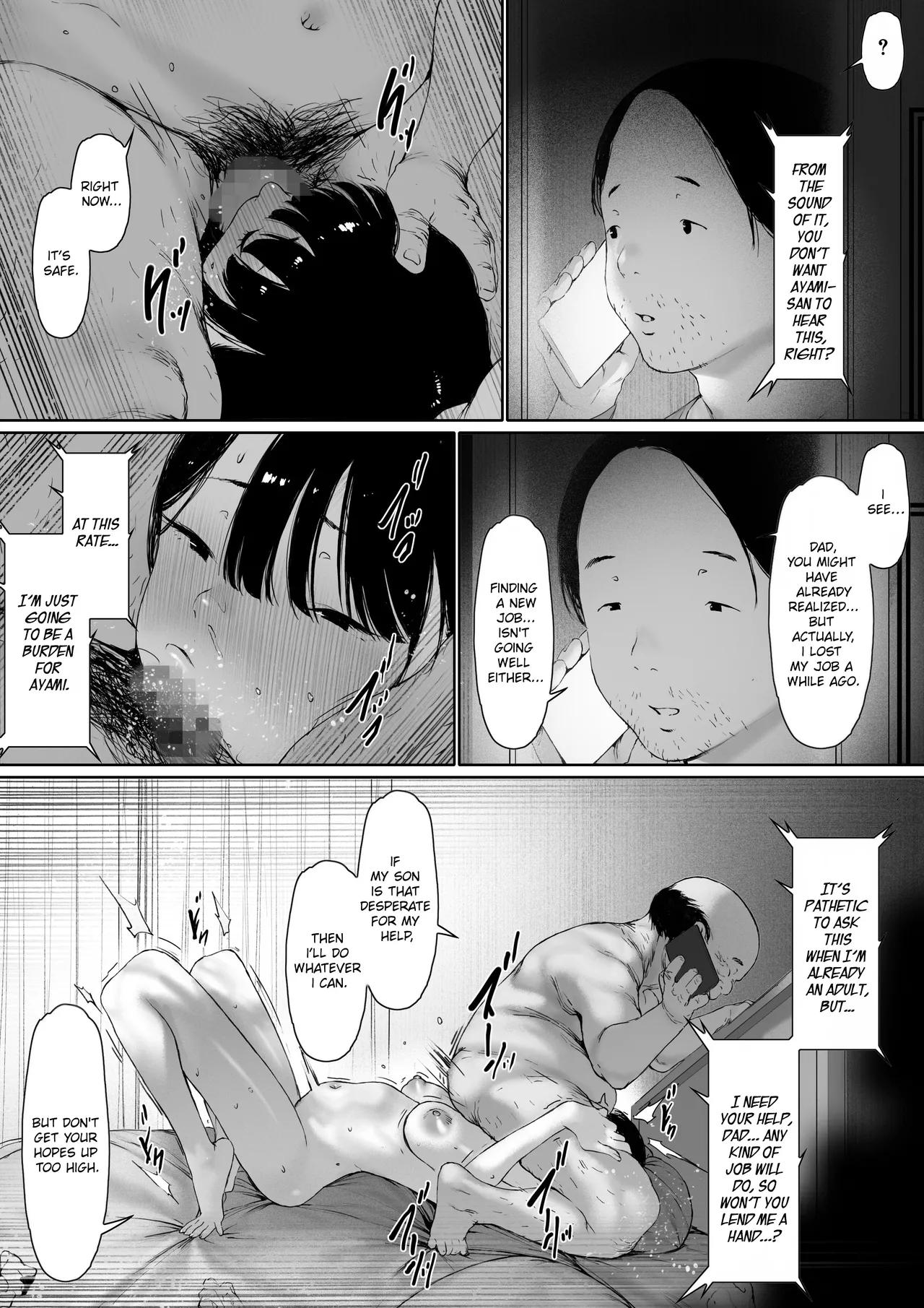 [Morita Shiki]Gifu to Doukyou Suru Koto ni Natta Shiawase na Shinkon Seikatsu o Okuru Hazu datta noni Ch. 3 | Now Living With My Father-In-Law, I Was Supposed to Have a Happy Newlywed Life Part 3[English] [Chalklog] Page 130