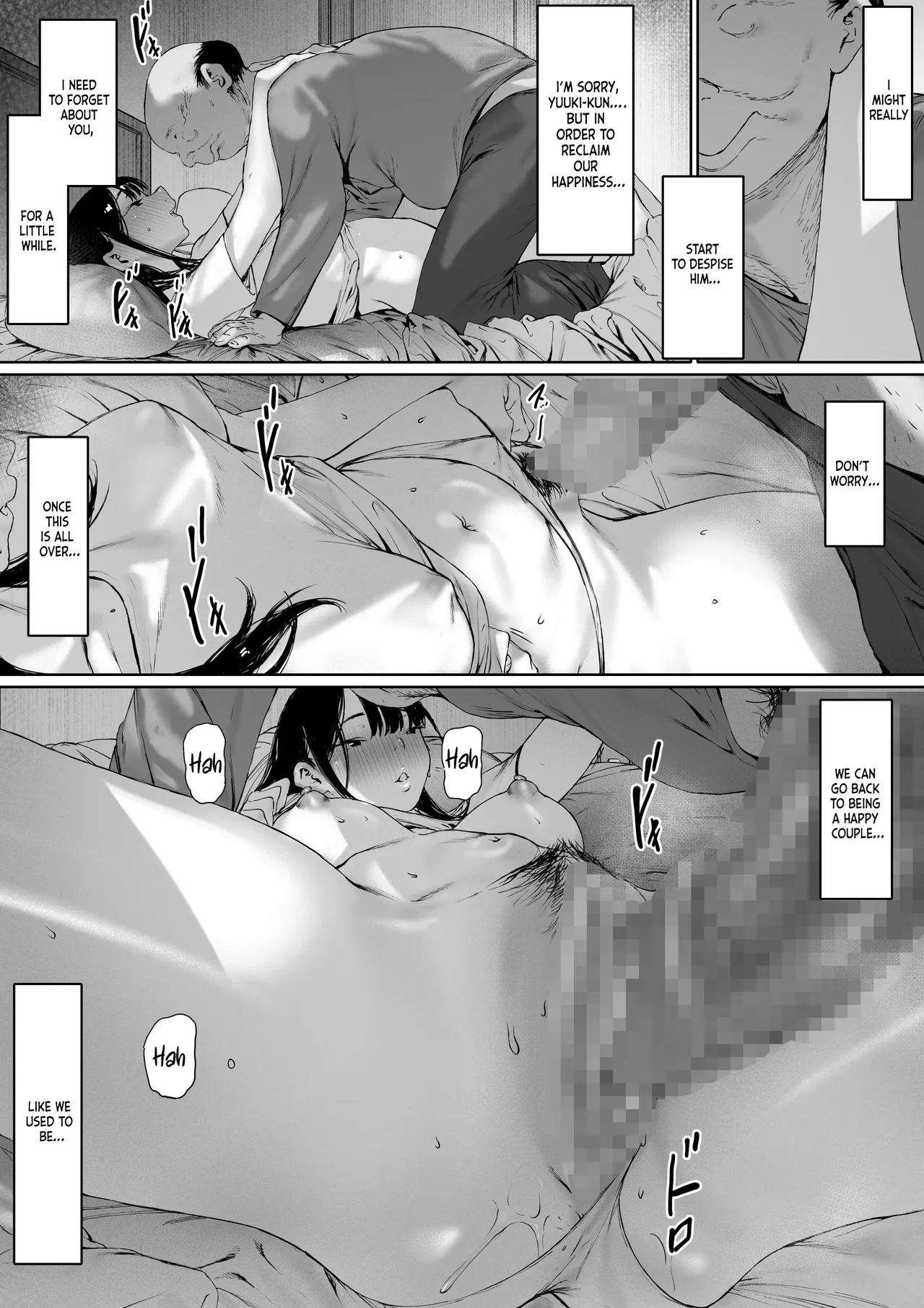 [Morita Shiki]Gifu to Doukyou Suru Koto ni Natta Shiawase na Shinkon Seikatsu o Okuru Hazu datta noni Ch. 3 | Now Living With My Father-In-Law, I Was Supposed to Have a Happy Newlywed Life Part 3[English] [Chalklog] Page 52
