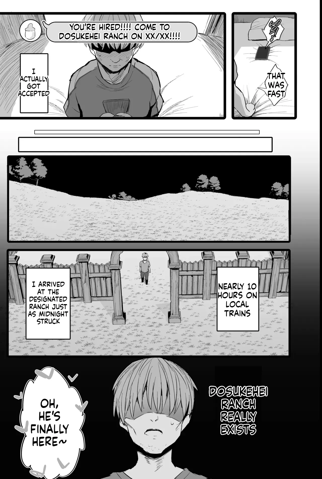 [Jack to Nicholson (NoriPachi)]Bokujou no Tanetsuke Beit ni Ukatta Boku Page 6