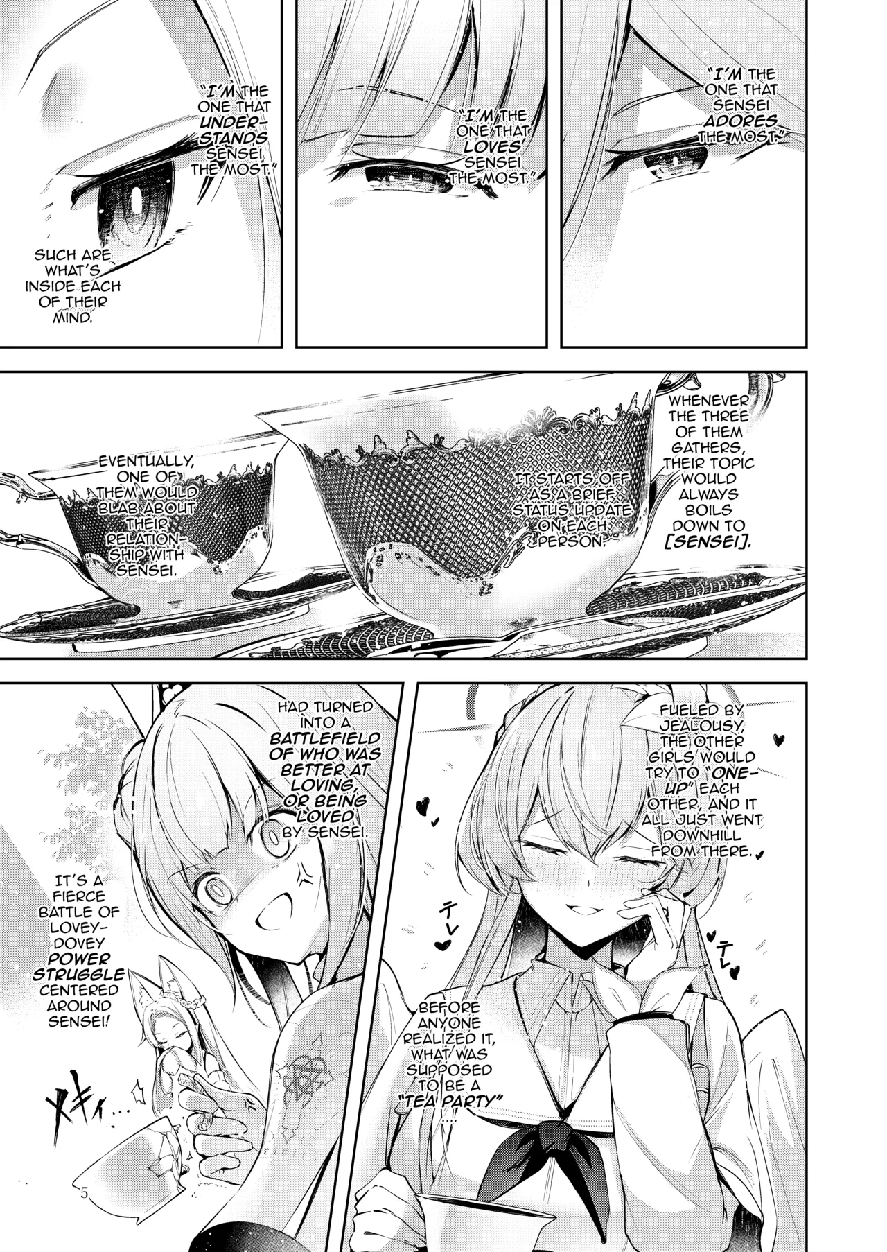 [Midorineko (Midori)]Watashi ga Ichiban Sensei ni Aisarete irun desu kedo????? | I’m the One That Sensei Loves the Most, Right????(Blue Archive) [English] [DeppoTL] [Digital] Page 4