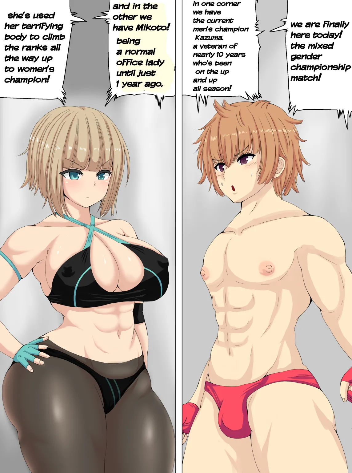[Tetsunohiji]PanSto Wrestler ni Makasareru | Defeated by a pantyhose wrestler[English] Page 2