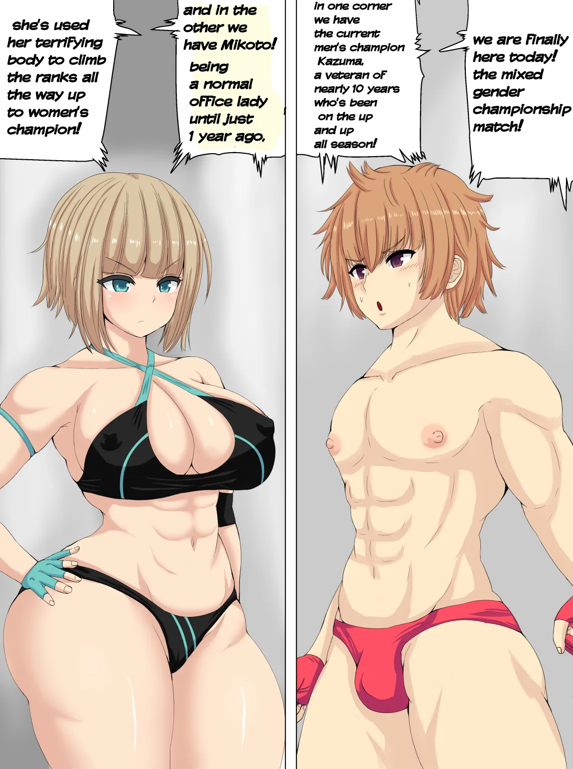 [Tetsunohiji]PanSto Wrestler ni Makasareru | Defeated by a pantyhose wrestler[English] Page 37