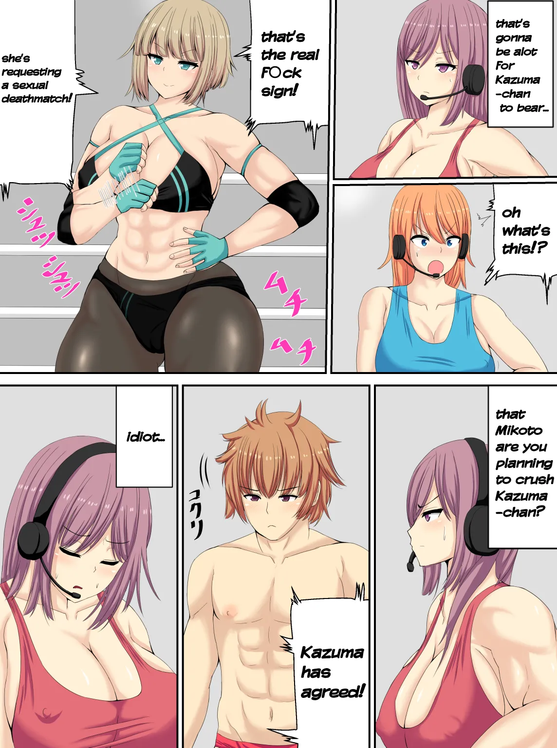 [Tetsunohiji]PanSto Wrestler ni Makasareru | Defeated by a pantyhose wrestler[English] Page 8