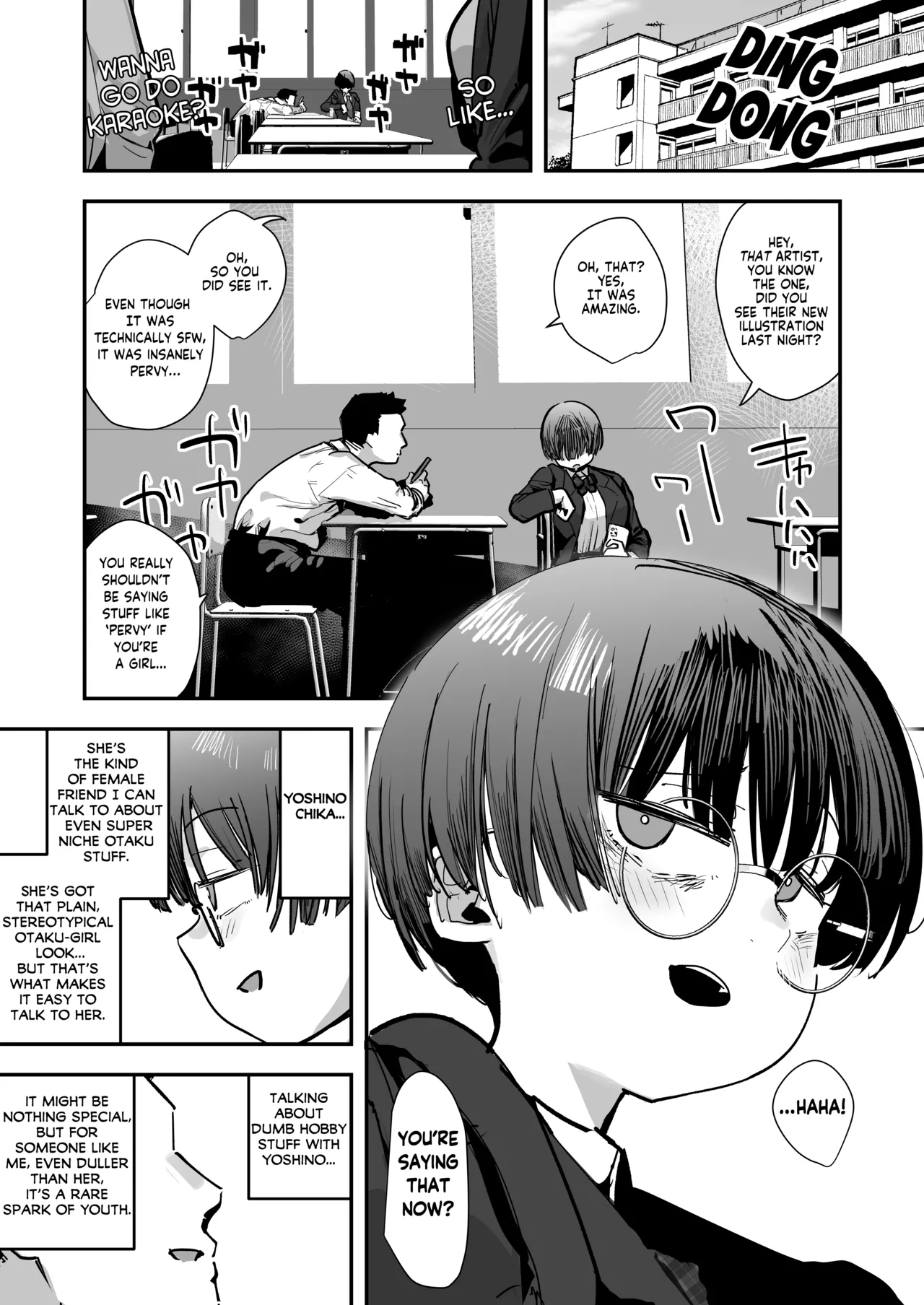 [Anon 2-okunen]Bokutachi, Seiheki Friend. ~Onna Tomodachi no Aidokusho wa Ore no Daisuki na 'Chin Kagi Ero Manga' deshita~ Zenpen | My best friend was into the "cock-sniffing doujin" that I love! And now we're pervy sex friends! Part 1[English] [KM_42] Page 2
