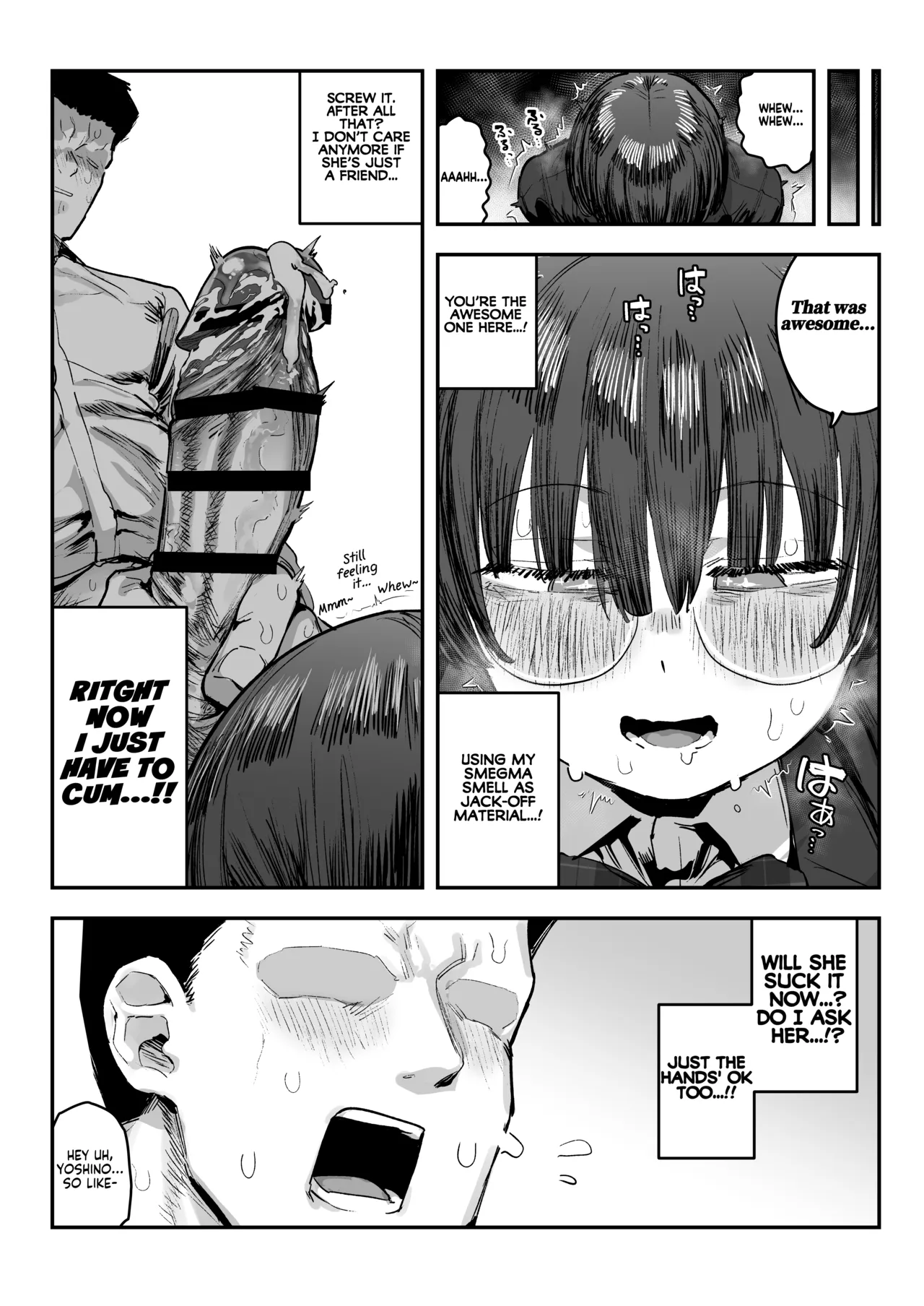 [Anon 2-okunen]Bokutachi, Seiheki Friend. ~Onna Tomodachi no Aidokusho wa Ore no Daisuki na 'Chin Kagi Ero Manga' deshita~ Zenpen | My best friend was into the "cock-sniffing doujin" that I love! And now we're pervy sex friends! Part 1[English] [KM_42] Page 26