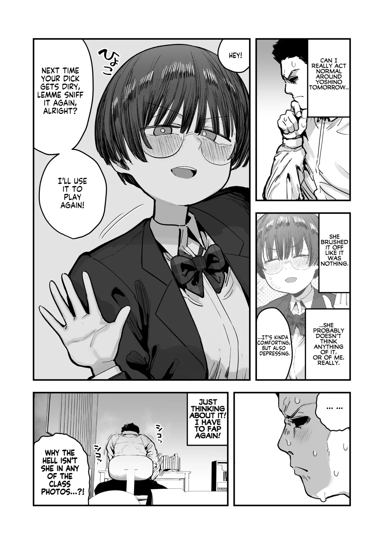 [Anon 2-okunen]Bokutachi, Seiheki Friend. ~Onna Tomodachi no Aidokusho wa Ore no Daisuki na 'Chin Kagi Ero Manga' deshita~ Zenpen | My best friend was into the "cock-sniffing doujin" that I love! And now we're pervy sex friends! Part 1[English] [KM_42] Page 29