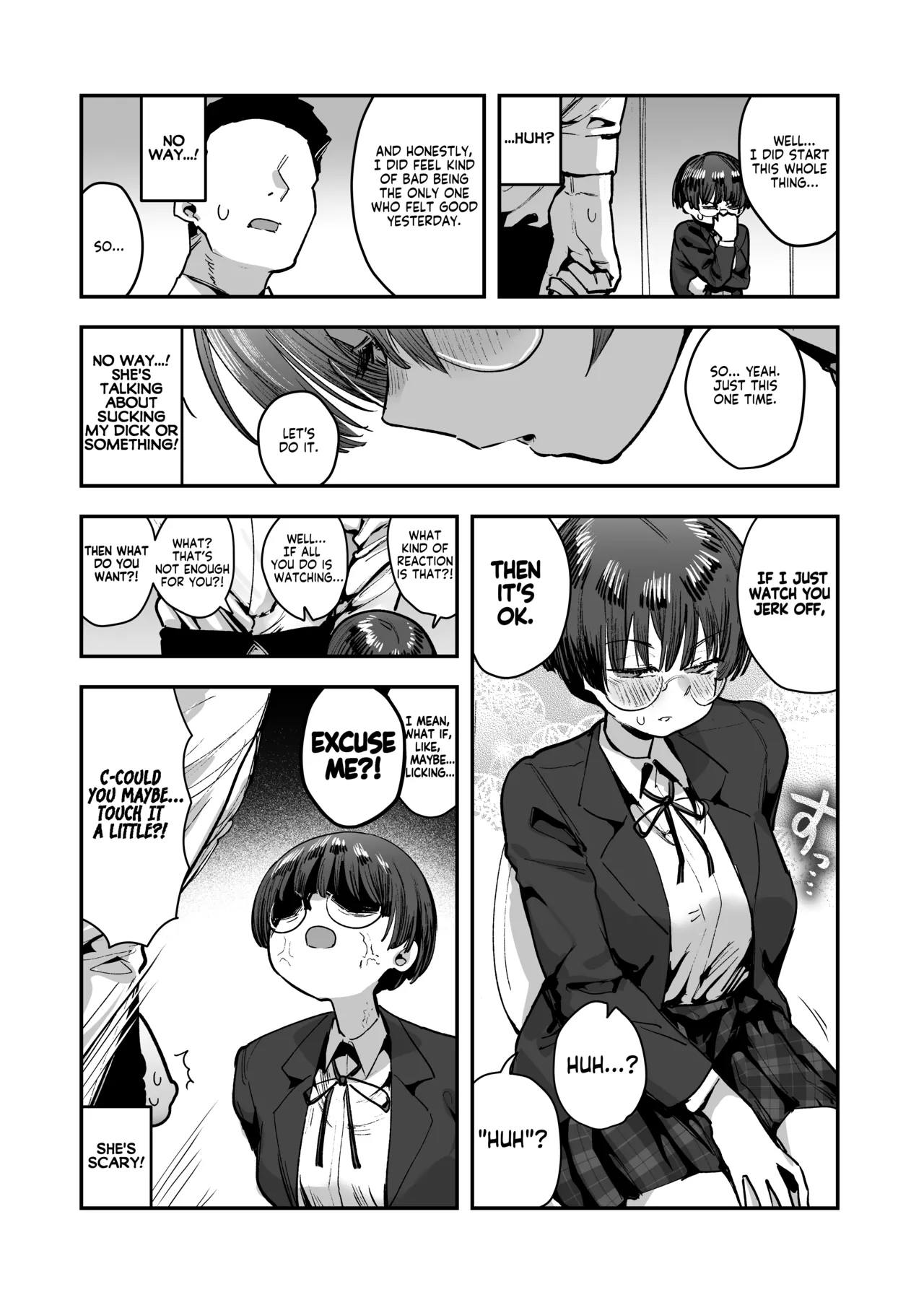 [Anon 2-okunen]Bokutachi, Seiheki Friend. ~Onna Tomodachi no Aidokusho wa Ore no Daisuki na 'Chin Kagi Ero Manga' deshita~ Zenpen | My best friend was into the "cock-sniffing doujin" that I love! And now we're pervy sex friends! Part 1[English] [KM_42] Page 33