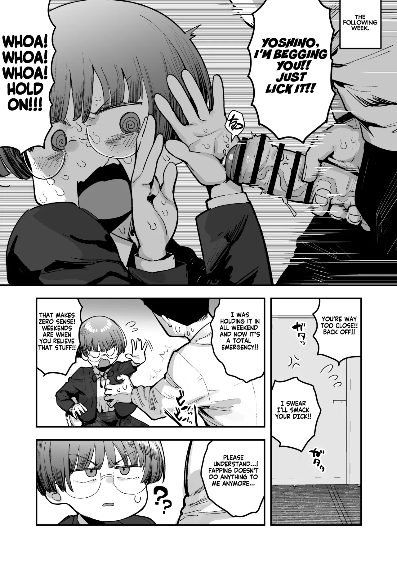[Anon 2-okunen]Bokutachi, Seiheki Friend. ~Onna Tomodachi no Aidokusho wa Ore no Daisuki na 'Chin Kagi Ero Manga' deshita~ Zenpen | My best friend was into the "cock-sniffing doujin" that I love! And now we're pervy sex friends! Part 1[English] [KM_42] Page 44