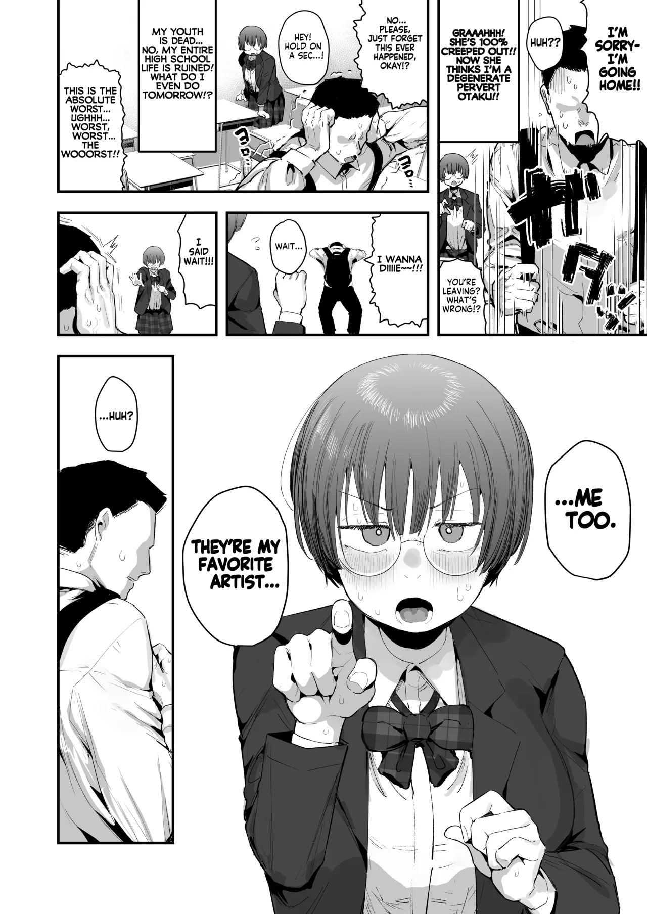 [Anon 2-okunen]Bokutachi, Seiheki Friend. ~Onna Tomodachi no Aidokusho wa Ore no Daisuki na 'Chin Kagi Ero Manga' deshita~ Zenpen | My best friend was into the "cock-sniffing doujin" that I love! And now we're pervy sex friends! Part 1[English] [KM_42] Page 5