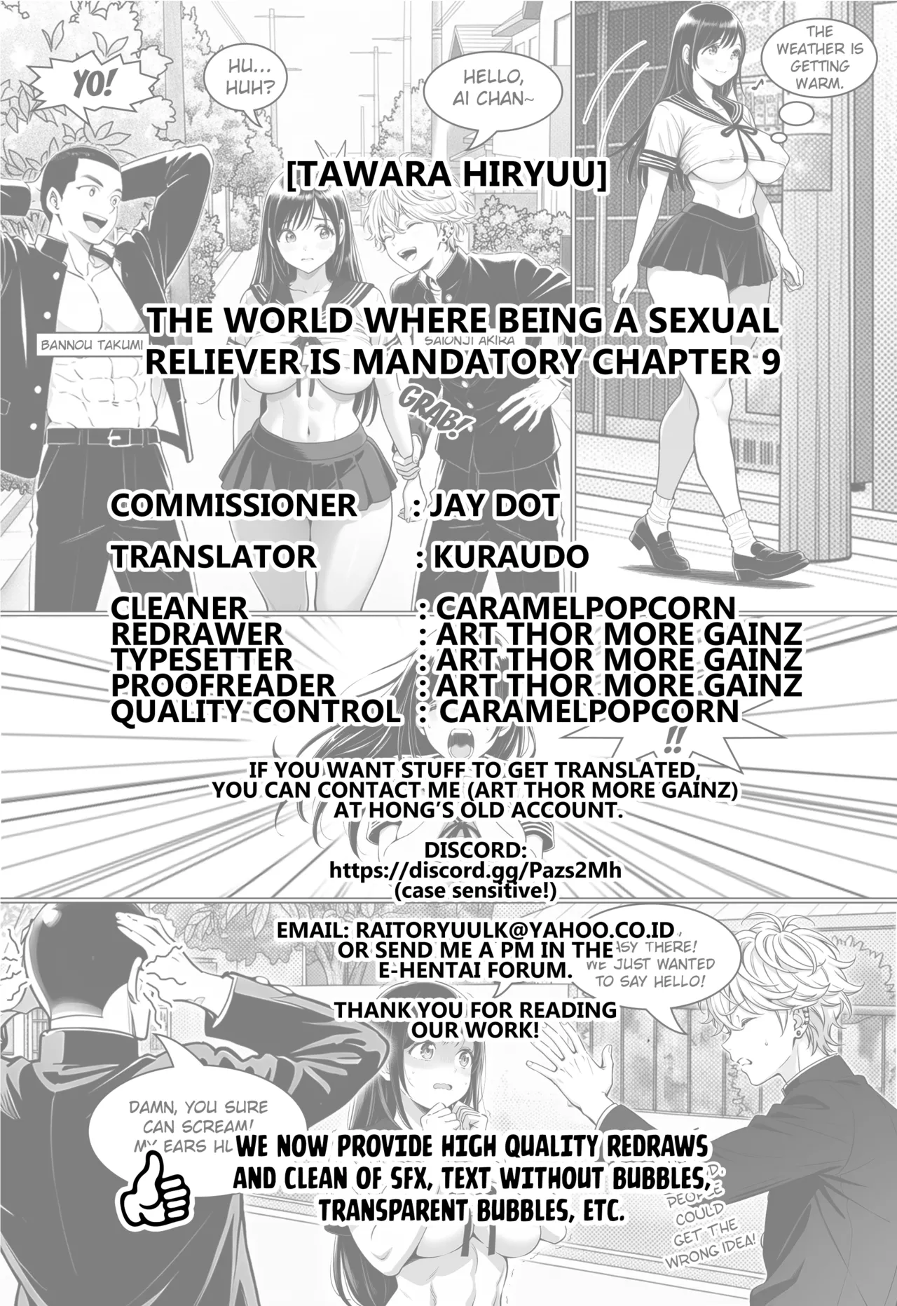 [Tawara Hiryuu]Seishori Gimuka Sekai - The World Where Being a Sexual Reliever is Mandatory Ch.9(COMIC GEE Vol.39) [English] [Kuraudo] Page 23