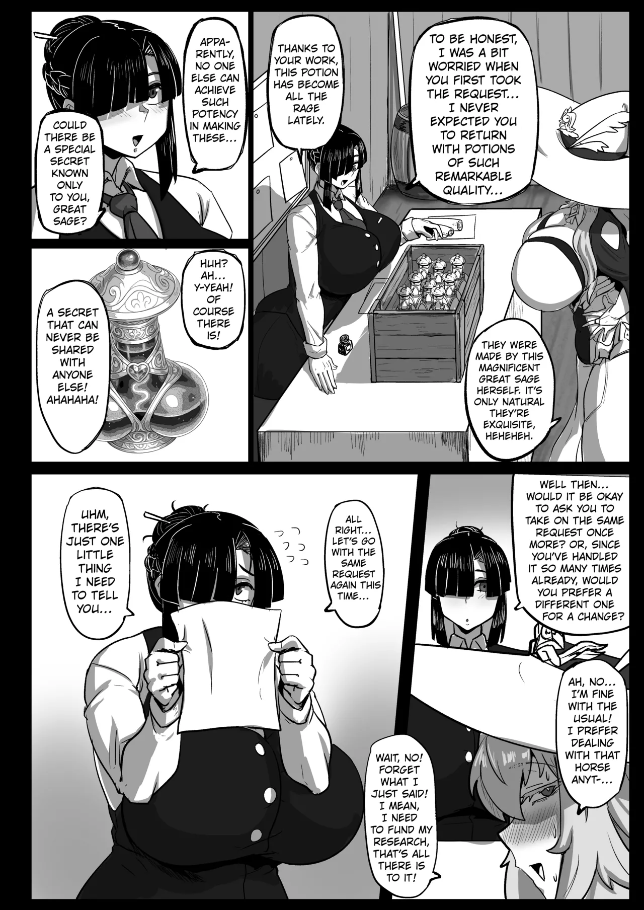 [Mousou Hunter (Exabyte)]Daikensha-sama to Uma no Himitsu Recipe II | The Secret Recipe of the Great Sage and the Horse II[English] [Kuraudo] [Digital] Page 7