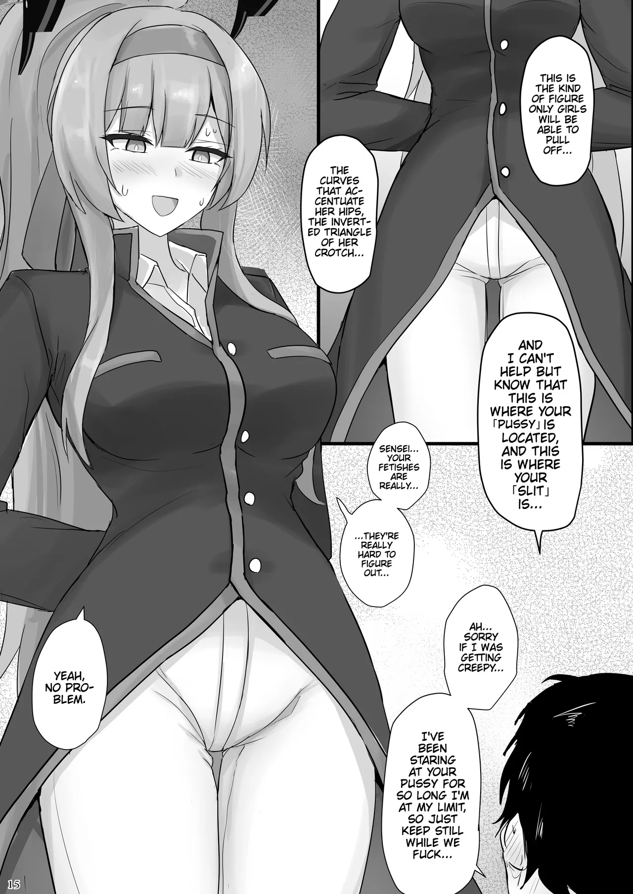 [Hakuginmokusei (Poshi)]Utaha de Shiko Seikatsu | My Life Fapping to Utaha(Blue Archive) [English] [Thighs] [Digital] Page 14