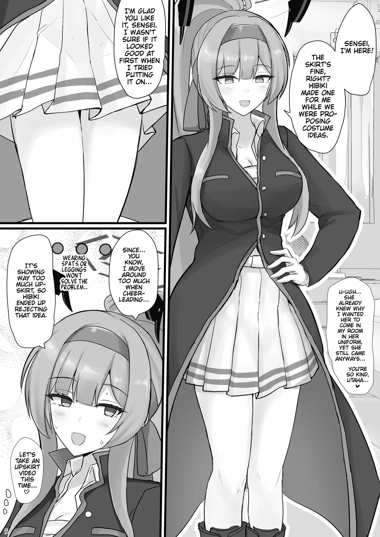 [Hakuginmokusei (Poshi)]Utaha de Shiko Seikatsu | My Life Fapping to Utaha(Blue Archive) [English] [Thighs] [Digital] Page 4