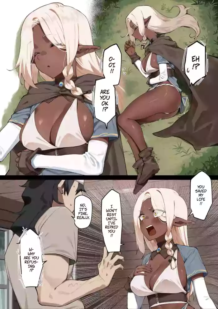 [MM]Helping a Dark Elf and Getting a Favor In Return -- Kasshoku Elf o Tasuketara Ongaeshi Sareta Hanashi