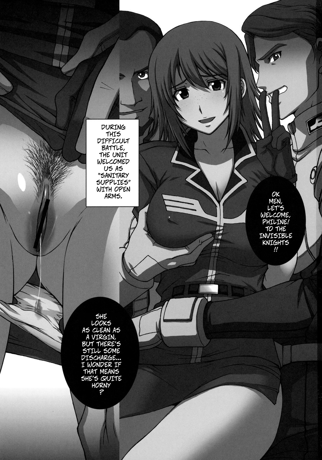 (C78) [Secret Society M (Kitahara Aki)]ZEON LostWarChronicles "The Invisible Knights Daily life" & "Jane Conty's Fall"(Mobile Suit Gundam: Lost War Chronicles) Page 2