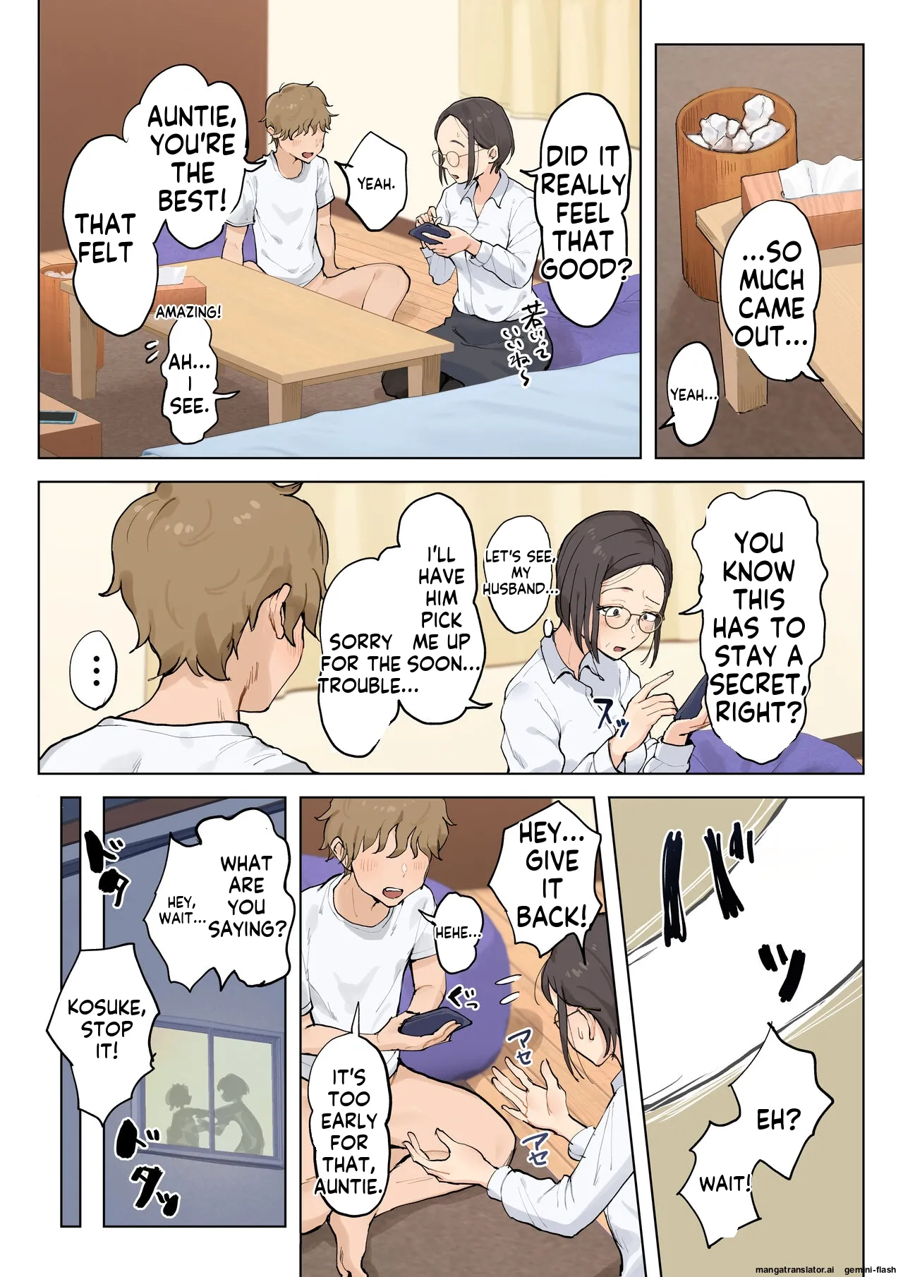 [Fujisaki Chiro]Jukujo no Oba-san ni Kawaii o Renko Shichau Yabai Oikko no Hanashi[English] [MTL] Page 14