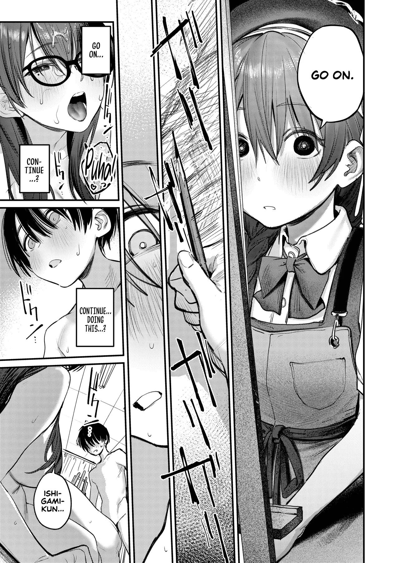 [Momojiru Teien (Momokumo)]Bijutsubu Harem Katsudou Nisshi ~Senpai no Slump Kaishou ni Kyouryoku shitara, Ikioi de 3P suru Koto ni Natta Hanashi~ | Art Club Harem Activity Log: How Helping My Senior Get Over Her Slump Led to a Threesome in the Heat of the Moment[English] [Sonarin迫] [Digital] Page 18