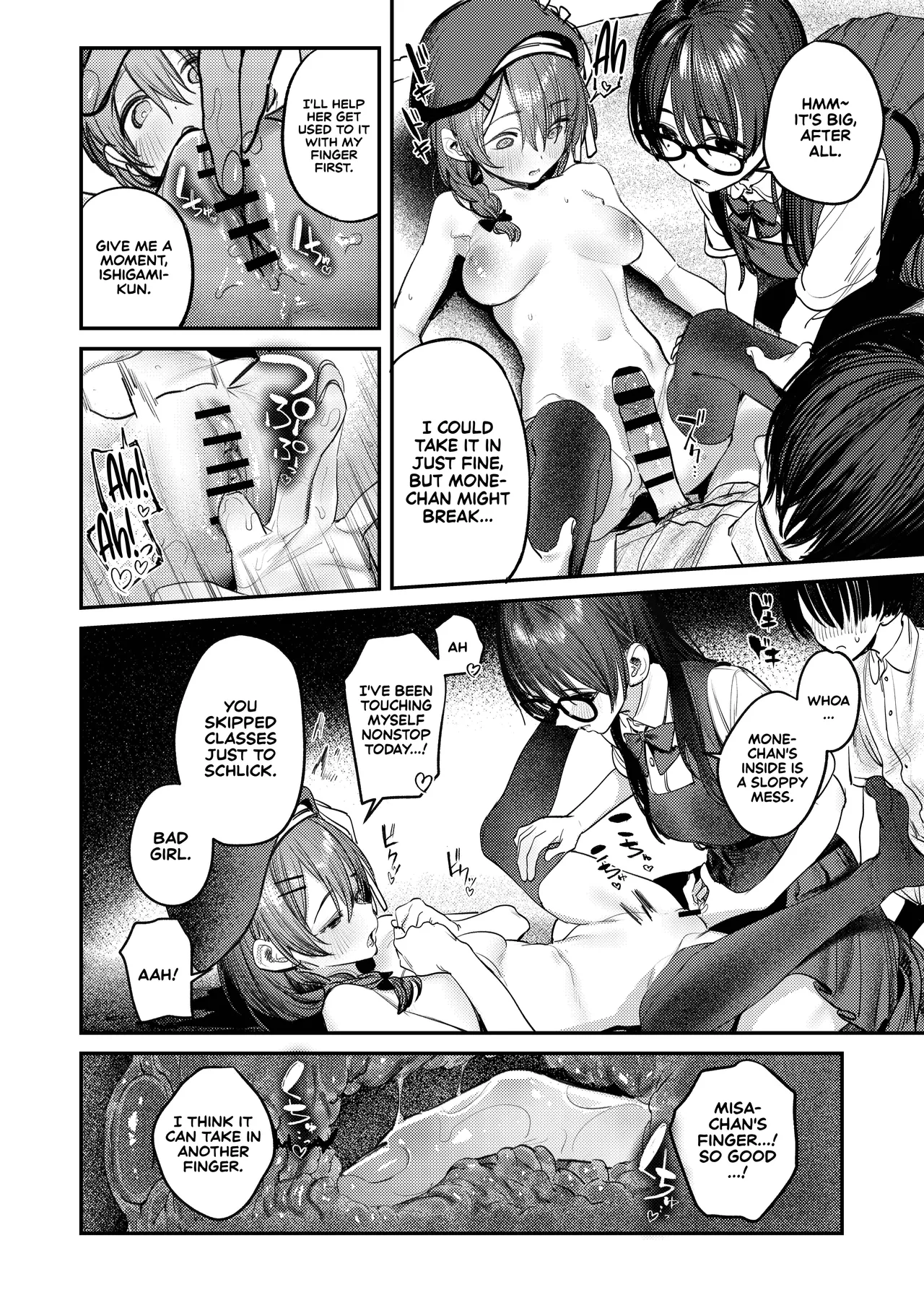 [Momojiru Teien (Momokumo)]Bijutsubu Harem Katsudou Nisshi ~Senpai no Slump Kaishou ni Kyouryoku shitara, Ikioi de 3P suru Koto ni Natta Hanashi~ | Art Club Harem Activity Log: How Helping My Senior Get Over Her Slump Led to a Threesome in the Heat of the Moment[English] [Sonarin迫] [Digital] Page 41