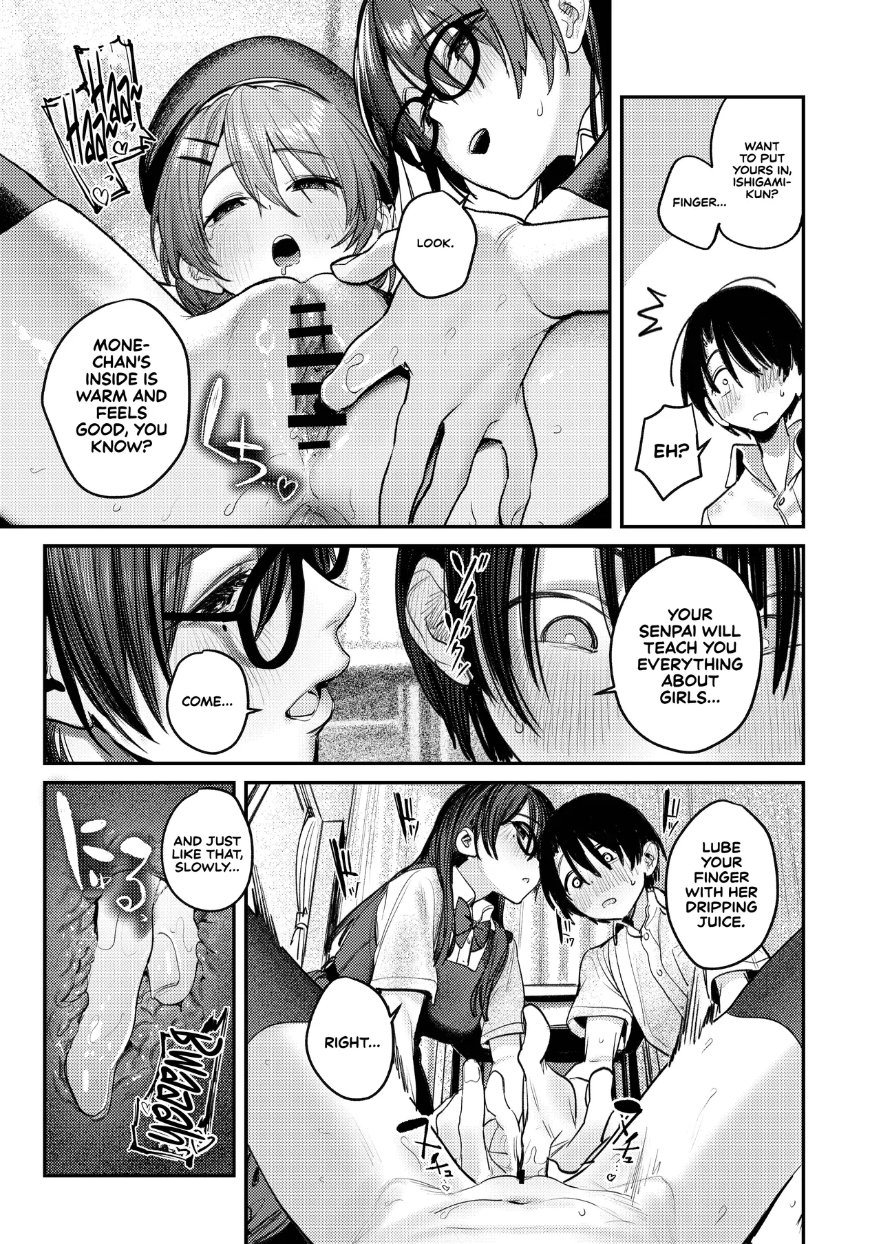 [Momojiru Teien (Momokumo)]Bijutsubu Harem Katsudou Nisshi ~Senpai no Slump Kaishou ni Kyouryoku shitara, Ikioi de 3P suru Koto ni Natta Hanashi~ | Art Club Harem Activity Log: How Helping My Senior Get Over Her Slump Led to a Threesome in the Heat of the Moment[English] [Sonarin迫] [Digital] Page 42
