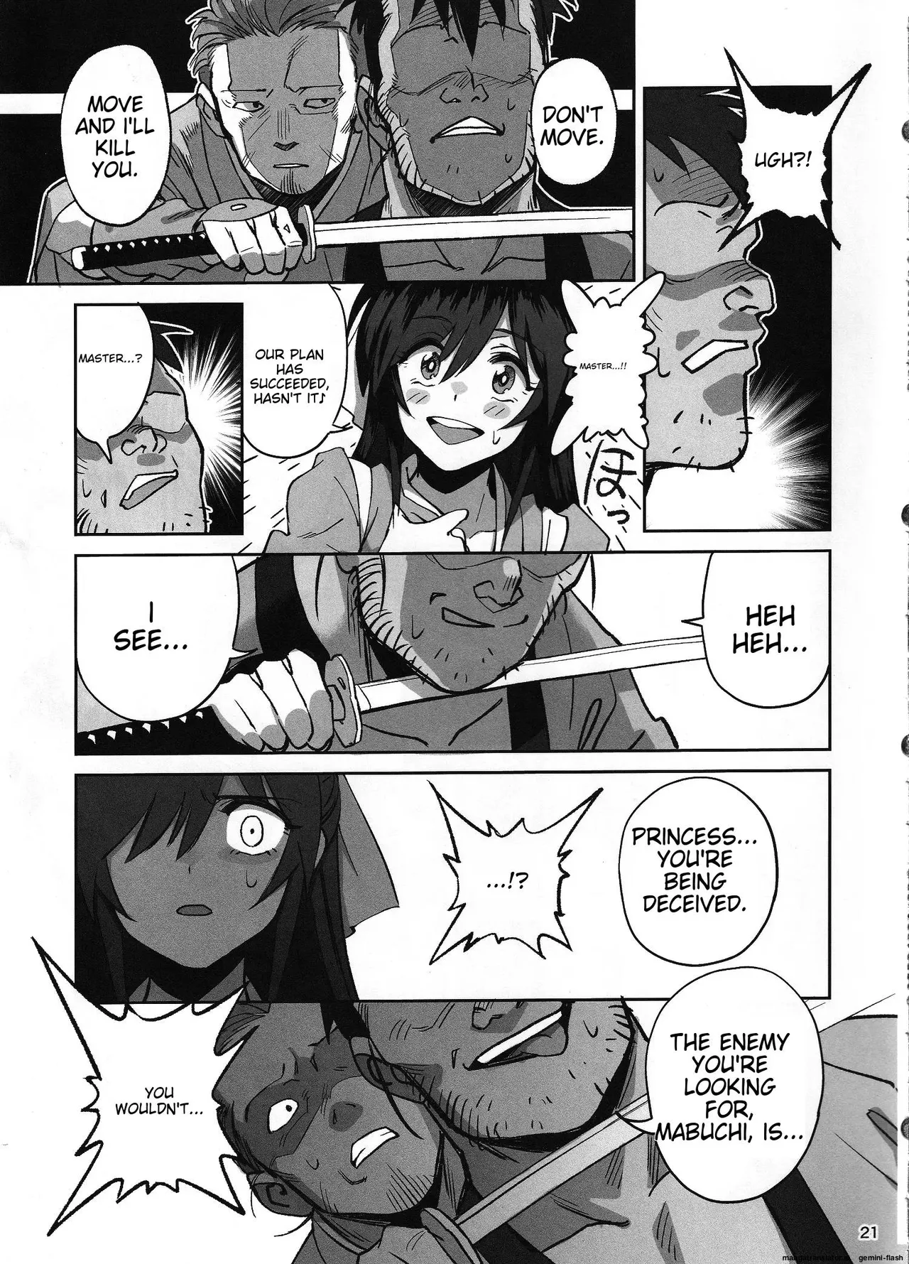 (C106) [Dokudami (Okita Ababa)]Manadeshi ga Touzoku ni Netorareta Hanashi + Paper C106[English] Page 17