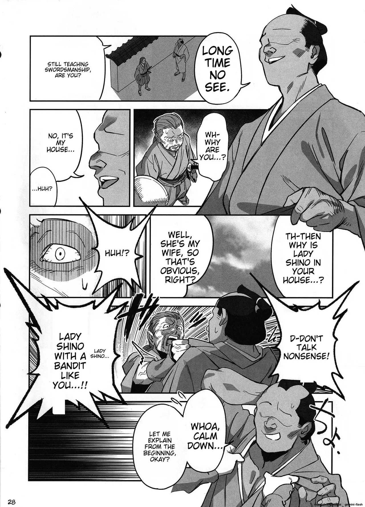 (C106) [Dokudami (Okita Ababa)]Manadeshi ga Touzoku ni Netorareta Hanashi + Paper C106[English] Page 24