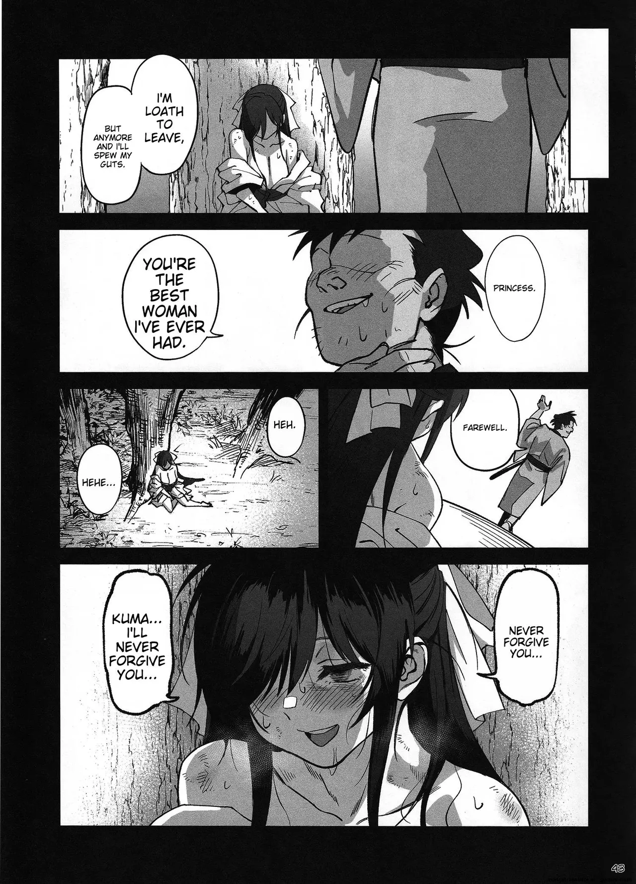 (C106) [Dokudami (Okita Ababa)]Manadeshi ga Touzoku ni Netorareta Hanashi + Paper C106[English] Page 39