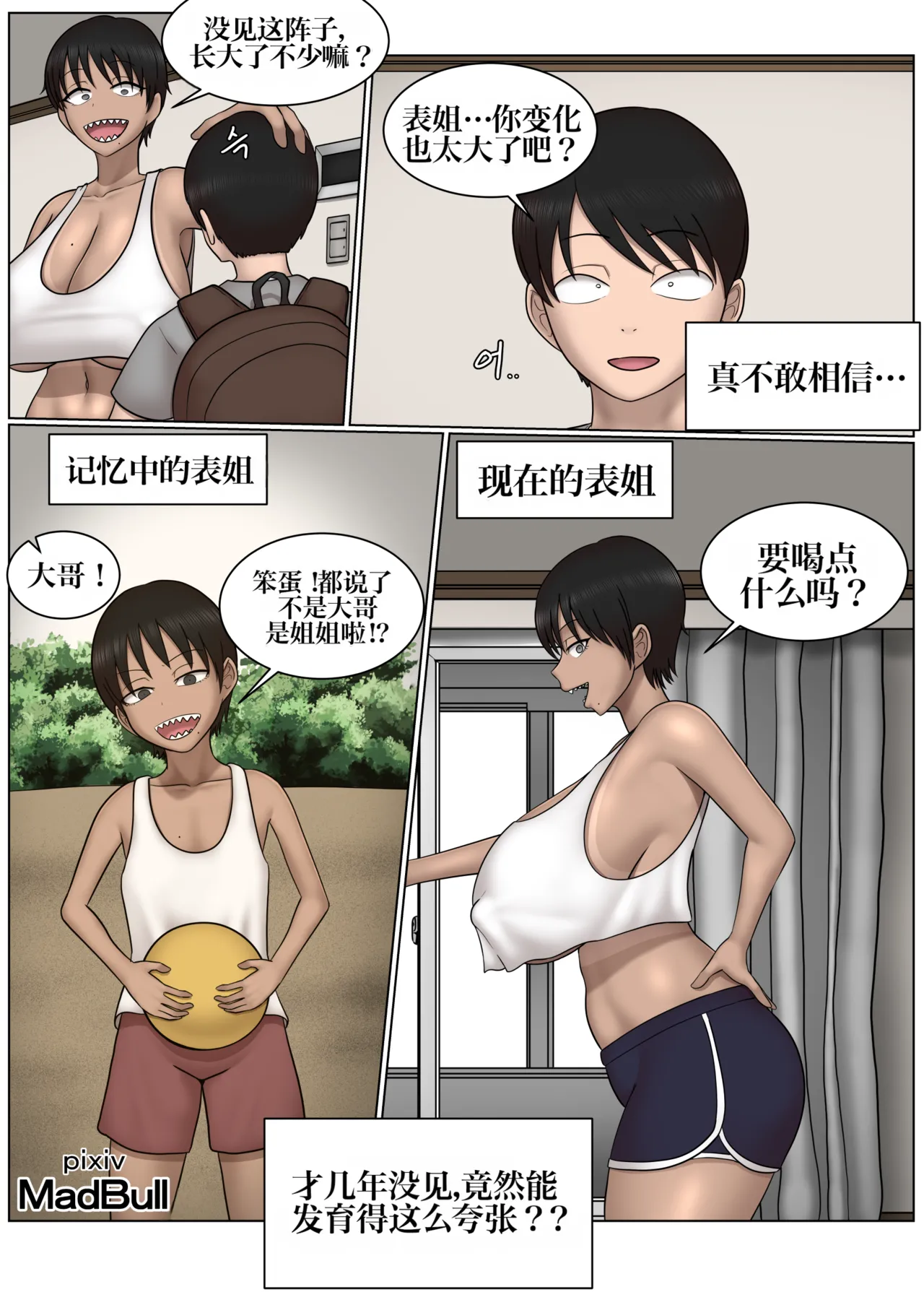 [MadBull]Boyish + cousin 假小子表姐[IA的个人AI汉化] Page 2