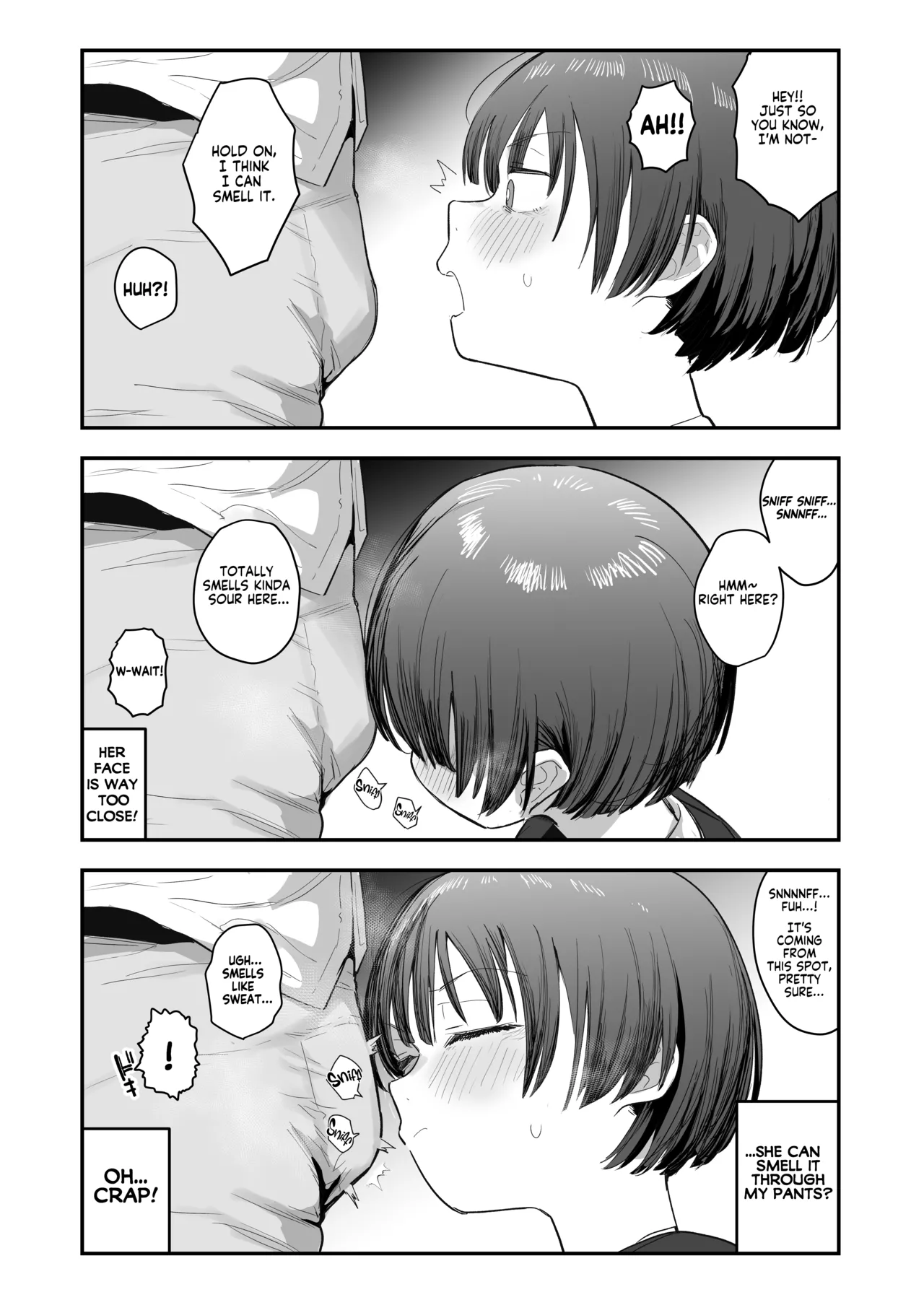 [Anon 2-okunen]Bokutachi, Seiheki Friend. ~Onna Tomodachi no Aidokusho wa Ore no Daisuki na 'Chin Kagi Ero Manga' deshita~ Zenpen | My best friend was into the "cock-sniffing doujin" that I love! And now we're pervy sex friends! Part 1(No glasses) [English] [KM_42] Page 11
