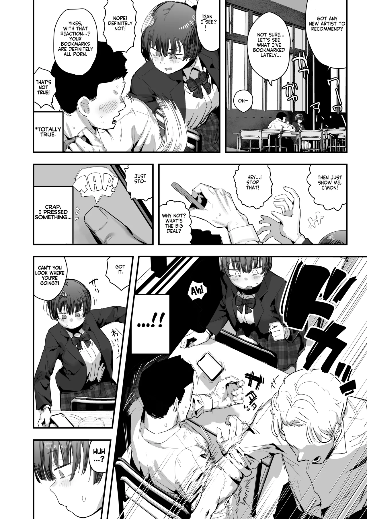 [Anon 2-okunen]Bokutachi, Seiheki Friend. ~Onna Tomodachi no Aidokusho wa Ore no Daisuki na 'Chin Kagi Ero Manga' deshita~ Zenpen | My best friend was into the "cock-sniffing doujin" that I love! And now we're pervy sex friends! Part 1(No glasses) [English] [KM_42] Page 3