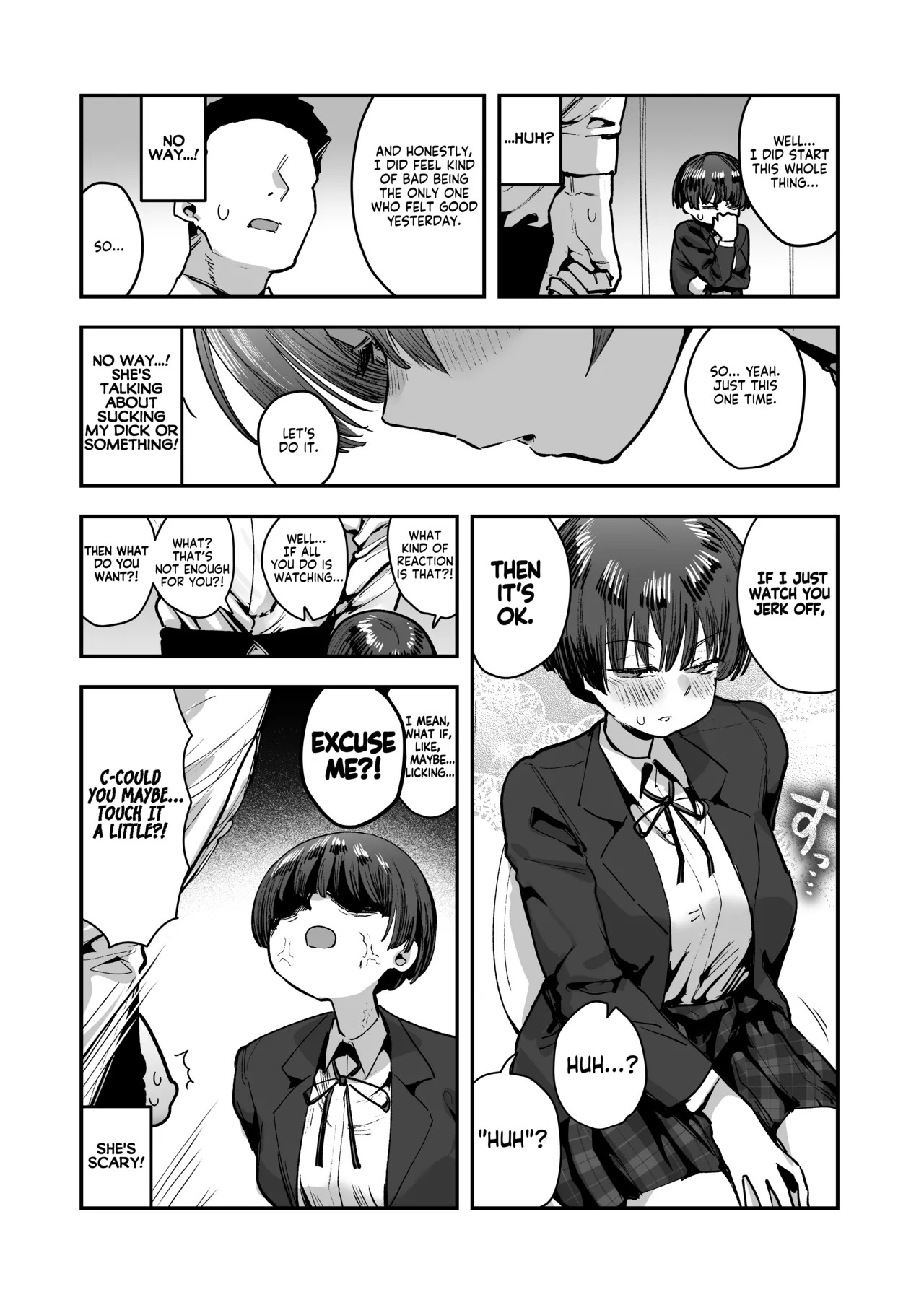 [Anon 2-okunen]Bokutachi, Seiheki Friend. ~Onna Tomodachi no Aidokusho wa Ore no Daisuki na 'Chin Kagi Ero Manga' deshita~ Zenpen | My best friend was into the "cock-sniffing doujin" that I love! And now we're pervy sex friends! Part 1(No glasses) [English] [KM_42] Page 33