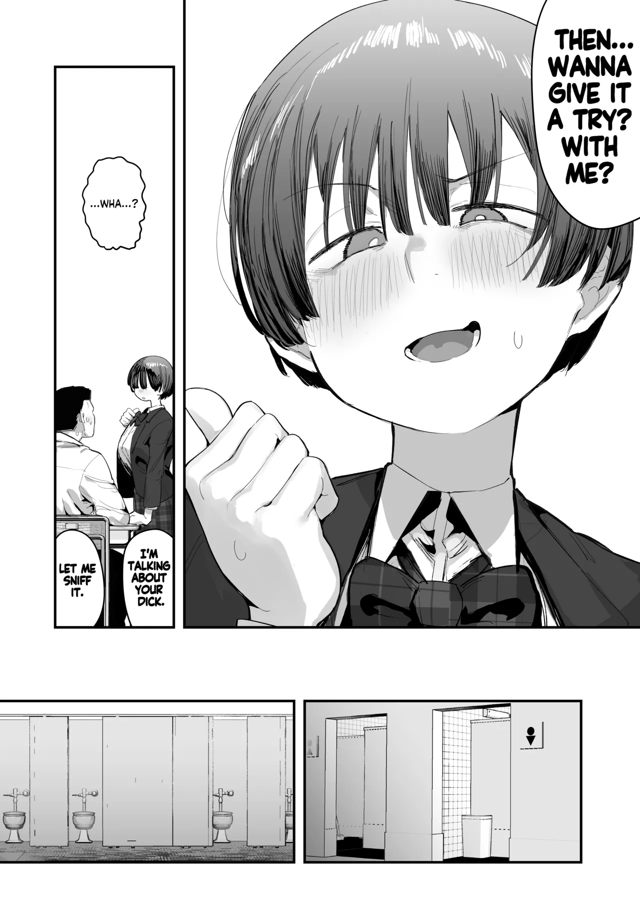 [Anon 2-okunen]Bokutachi, Seiheki Friend. ~Onna Tomodachi no Aidokusho wa Ore no Daisuki na 'Chin Kagi Ero Manga' deshita~ Zenpen | My best friend was into the "cock-sniffing doujin" that I love! And now we're pervy sex friends! Part 1(No glasses) [English] [KM_42] Page 8