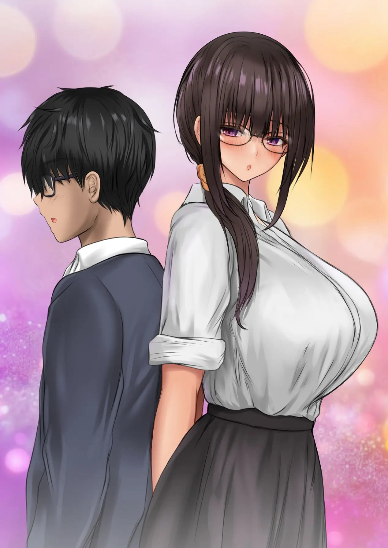 [Sameno Soft Cream]Kaisha no Mojo Senpai to InCha Kouhai wa Otaku Sex ni Hamacchau![Chinese] [Chris个人机翻] Page 88