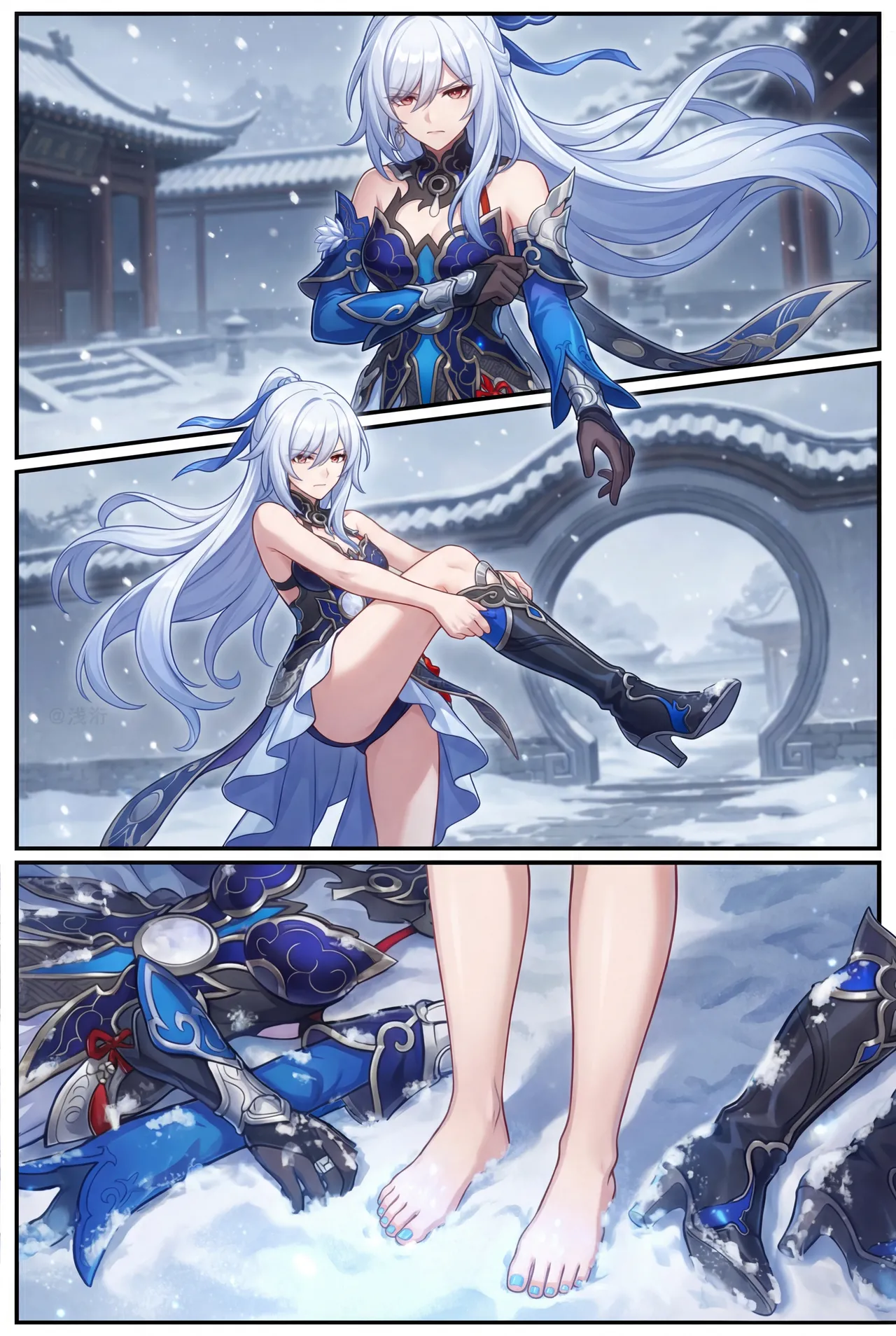 [unifans]浅洐 『百花劫』镜流篇[AI Generated] Page 3