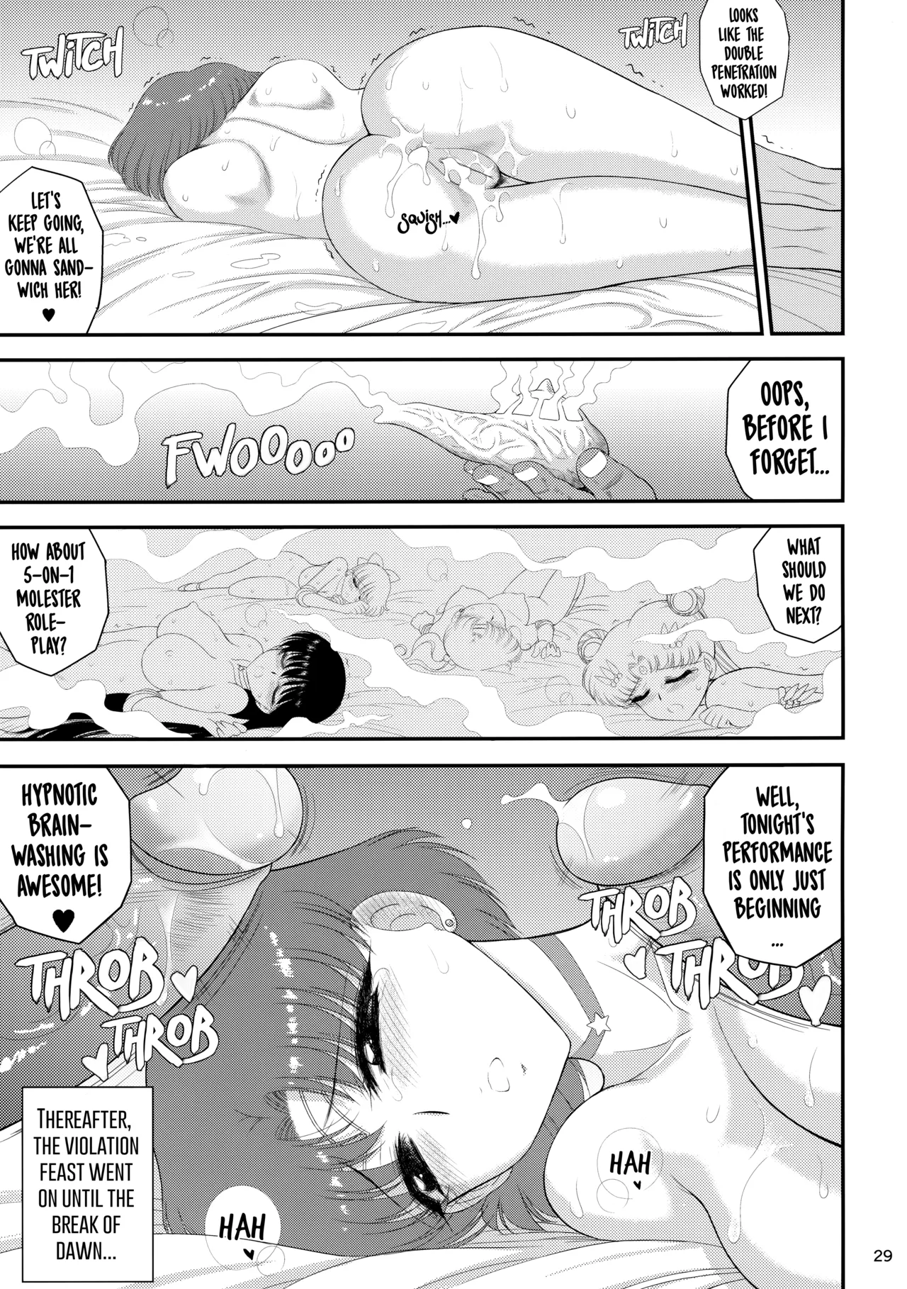 [BLACK DOG (Kuroinu Juu)]Saimin Ochi nante Mousou desu | Hypnotism Is Just Make-Believe(Bishoujo Senshi Sailor Moon) [English] {Doujins.com} [Decensored] [Digital] Page 29