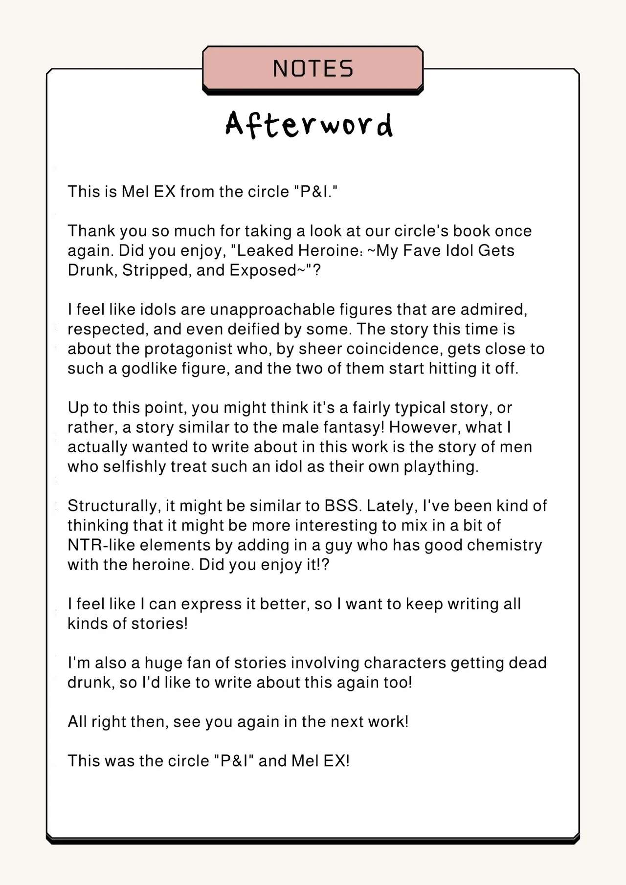 [P&I (Hachi)]Ryuushutsu Heroine ~Oshi Idol ga Yowasare Nugasare Sarasareru~ | Leaked Heroine ~My Fave Idol was Intoxicated, Undressed, and Exposed~[English] [Cunny Garden] Page 36