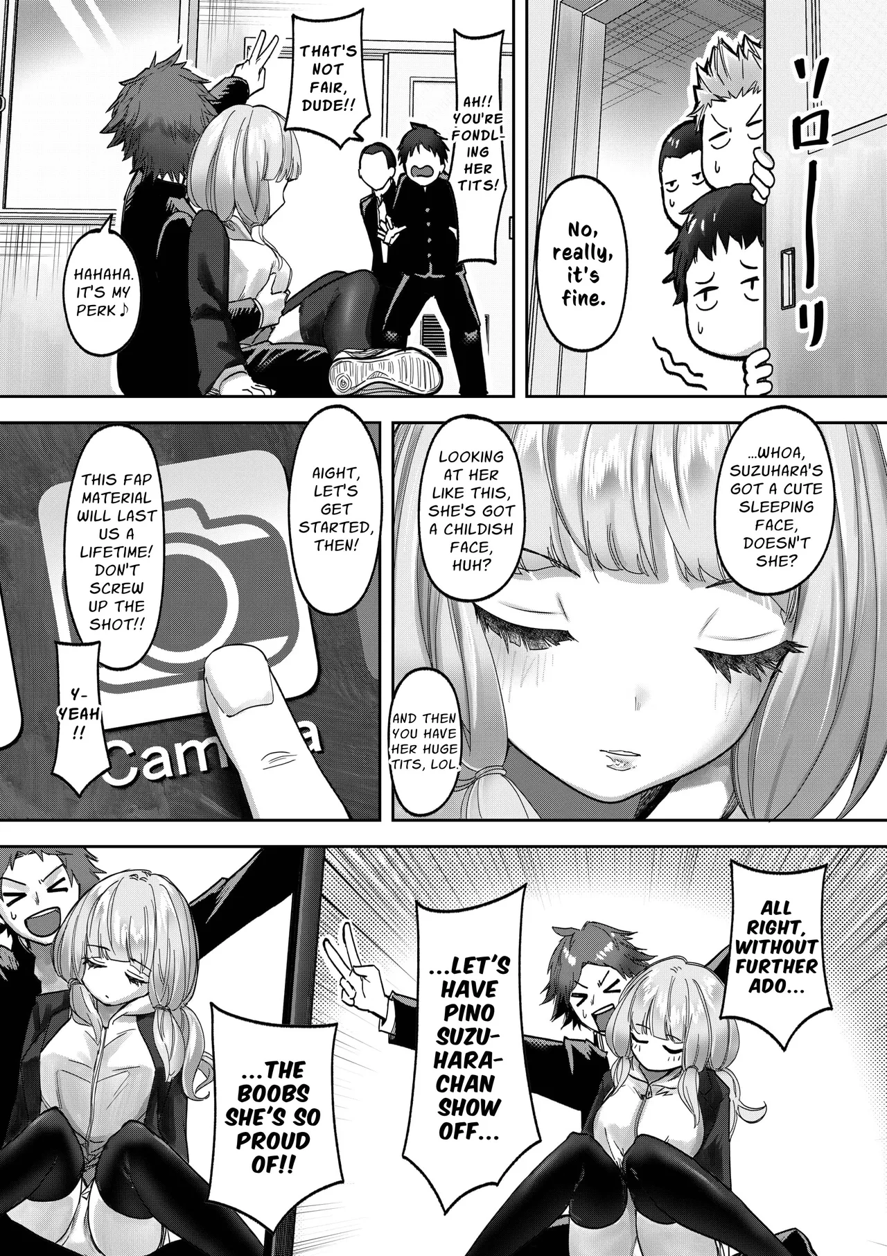 [P&I (Mel EX)]Kyonyuu JK Nemurasete Oppai o Moteasobu | Toying With A Busty Babe's Tits While She Sleeps[English] [Cunny Garden] Page 15