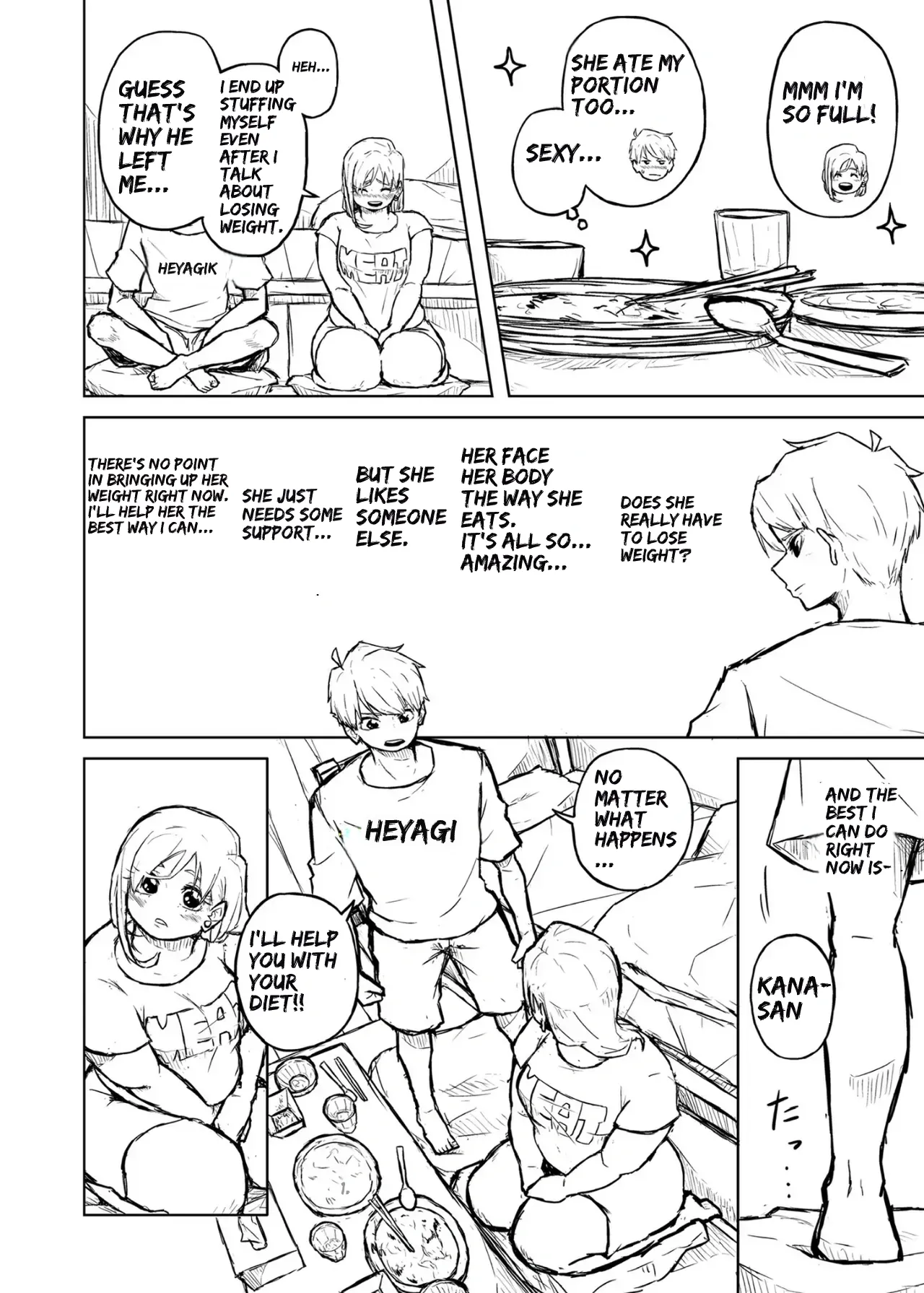 [Pocchari wa sekai o sukuu]Chubby Girlfriend[English Re-Write] Page 20