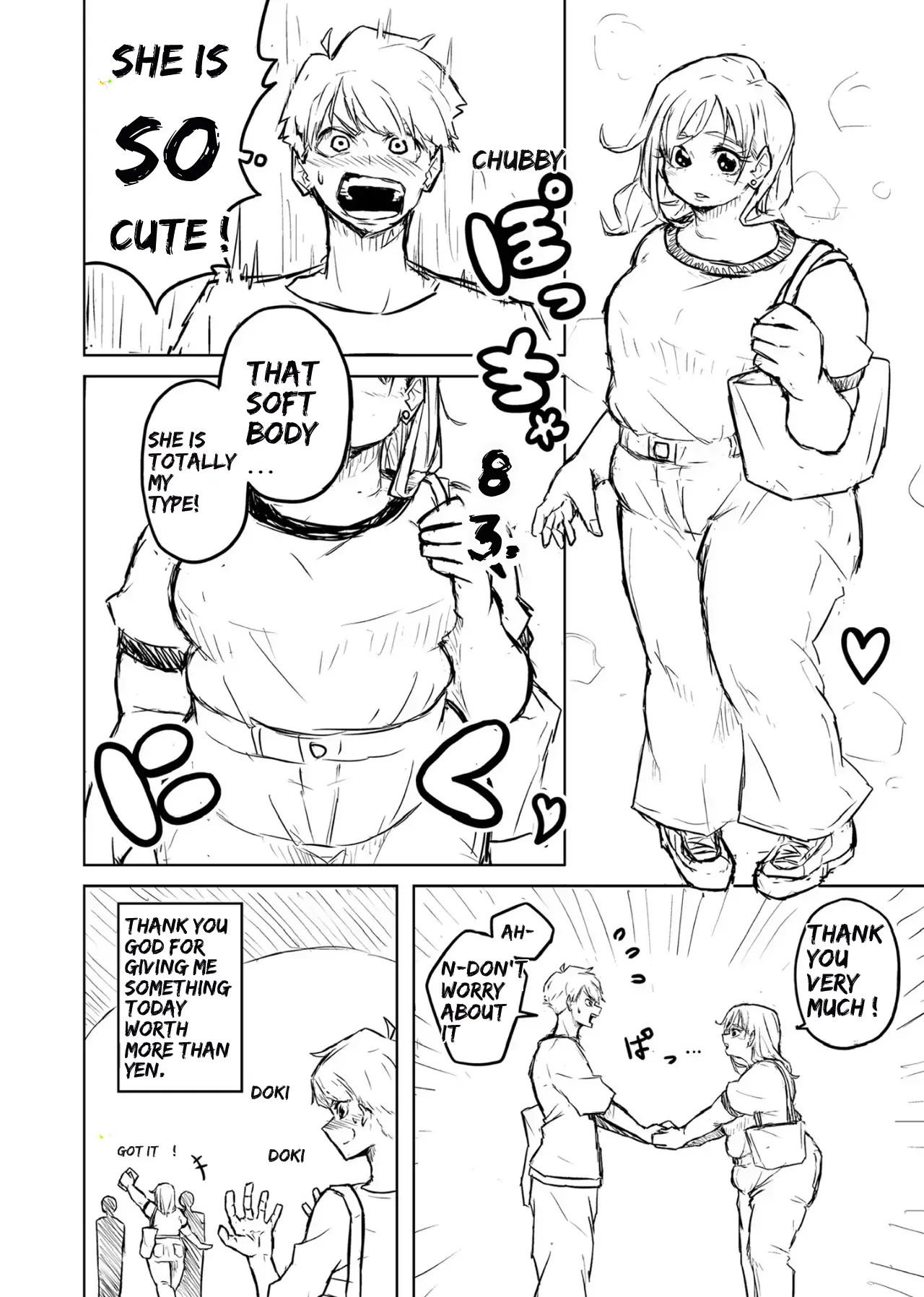 [Pocchari wa sekai o sukuu]Chubby Girlfriend[English Re-Write] Page 4