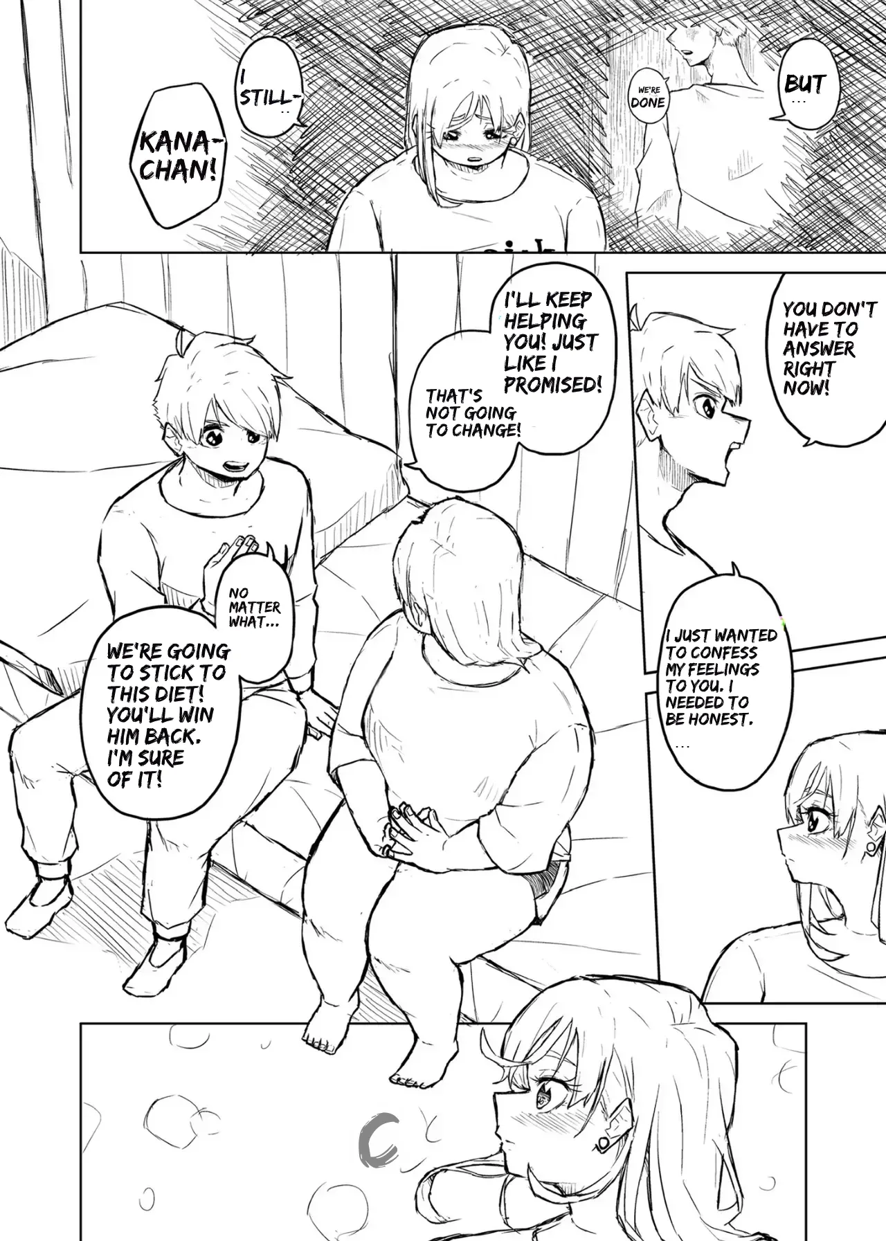 [Pocchari wa sekai o sukuu]Chubby Girlfriend[English Re-Write] Page 42
