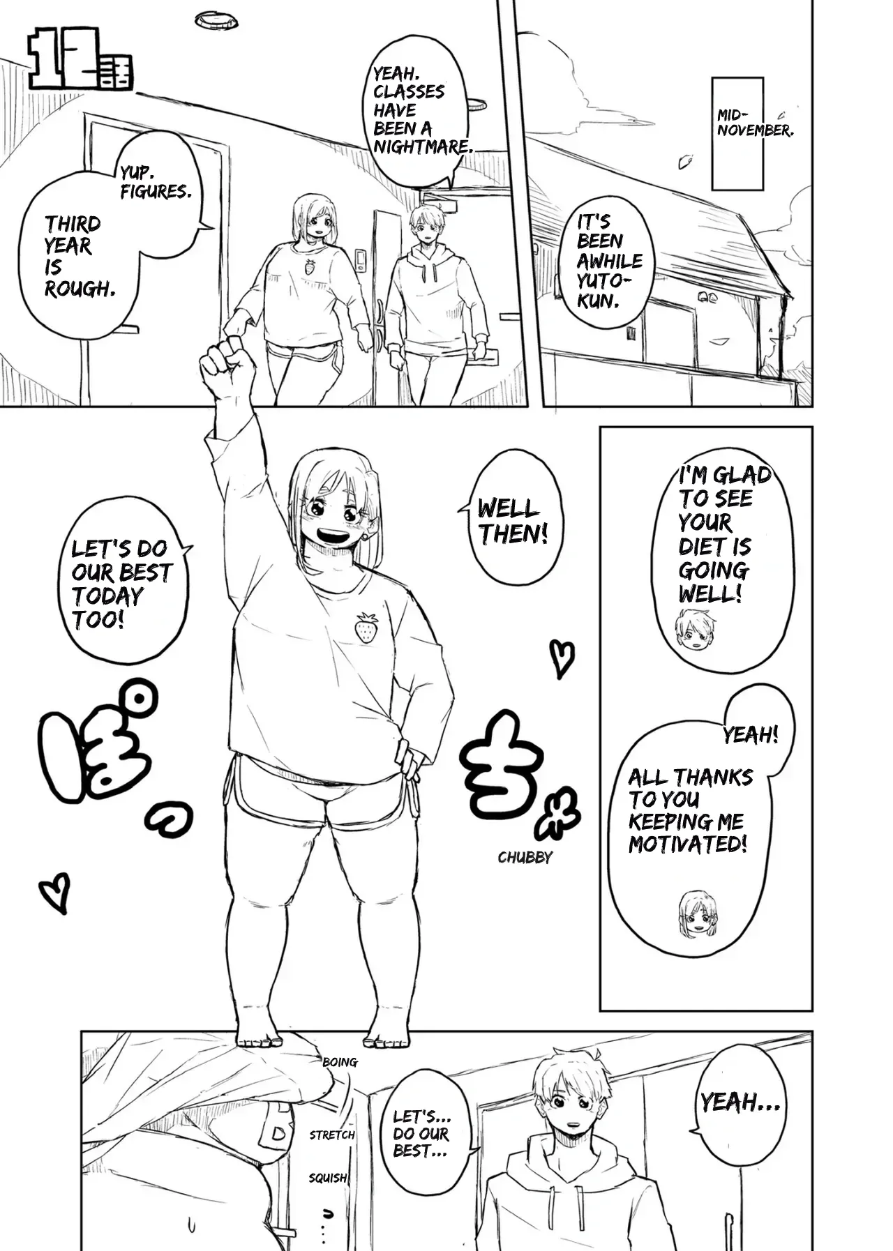 [Pocchari wa sekai o sukuu]Chubby Girlfriend[English Re-Write] Page 45