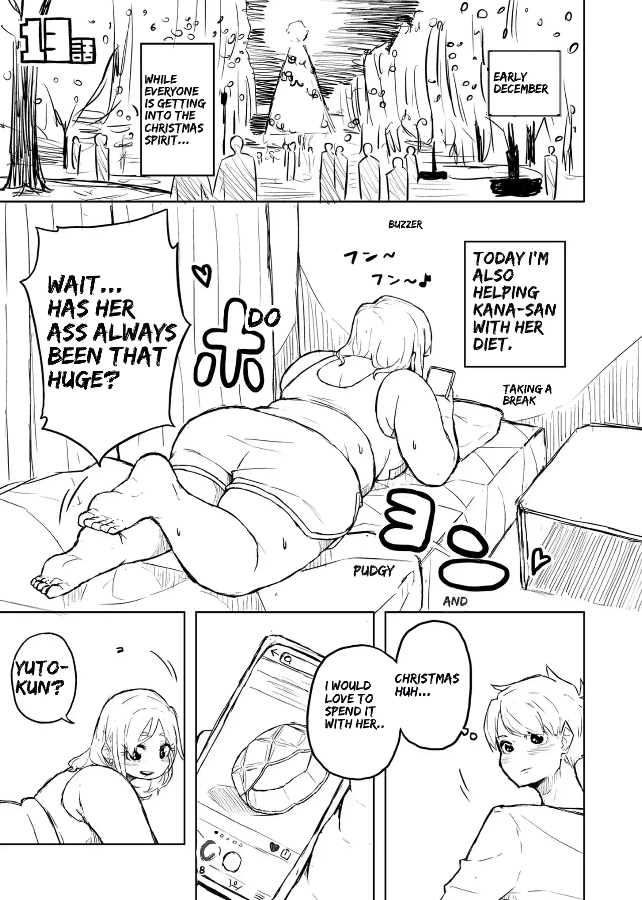 [Pocchari wa sekai o sukuu]Chubby Girlfriend[English Re-Write] Page 49