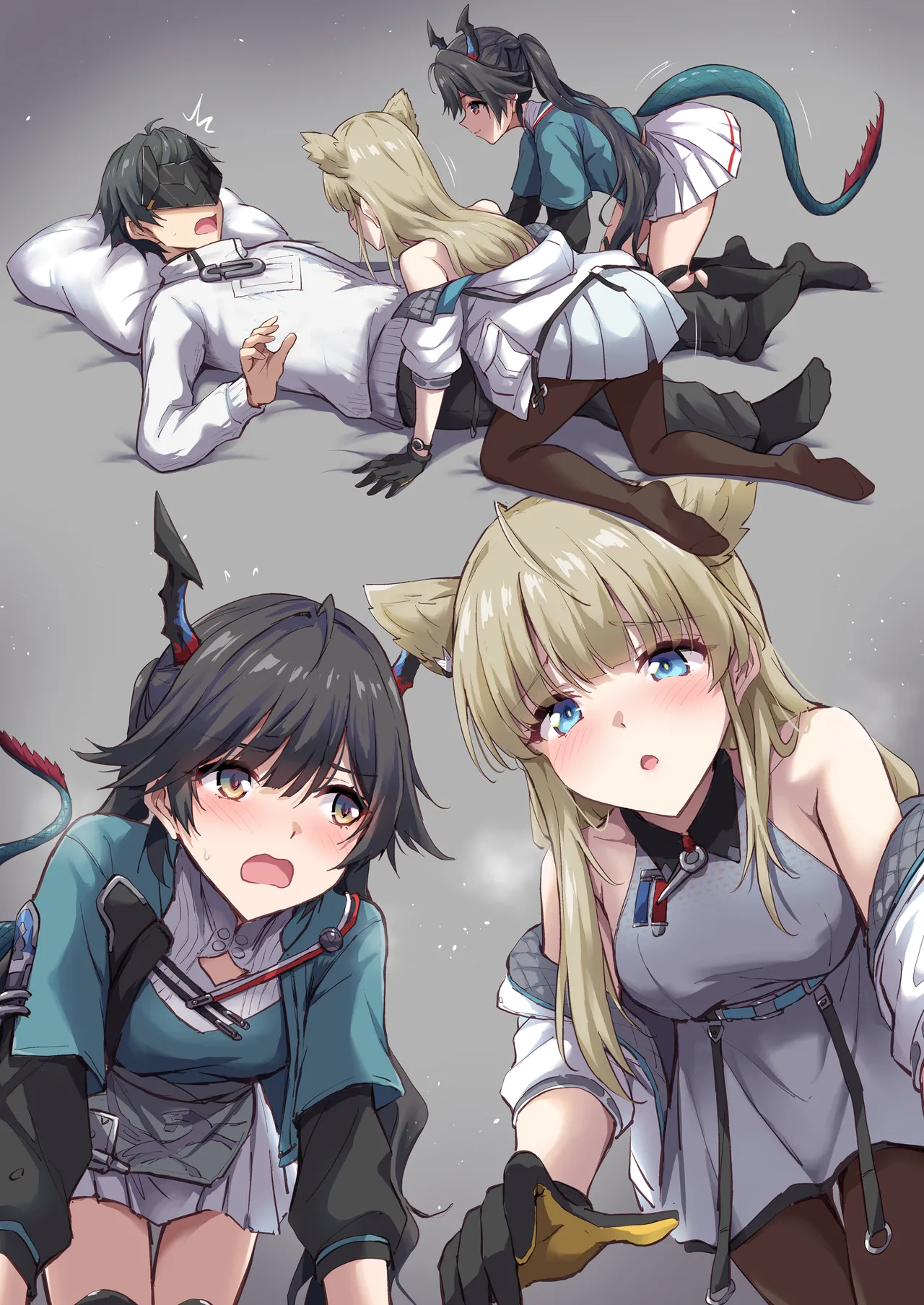 [Marugoshi]Perlica to Chen to Icha Love 3P(Arknights: Endfield) Page 8