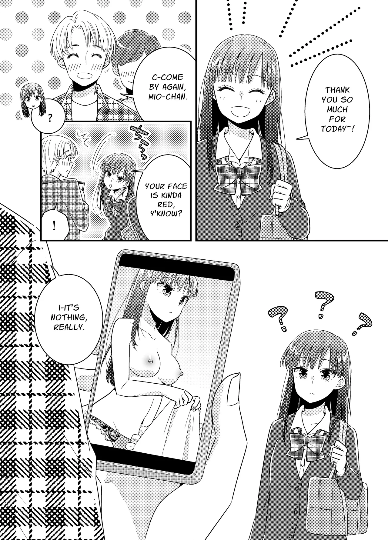 [P&I (Baapi)]Ninki JK Model Kakushidori Sarete Oppai Marudashi | Popular Model's Peep Photo Breast Exposure[English] [Cunny Garden] Page 6